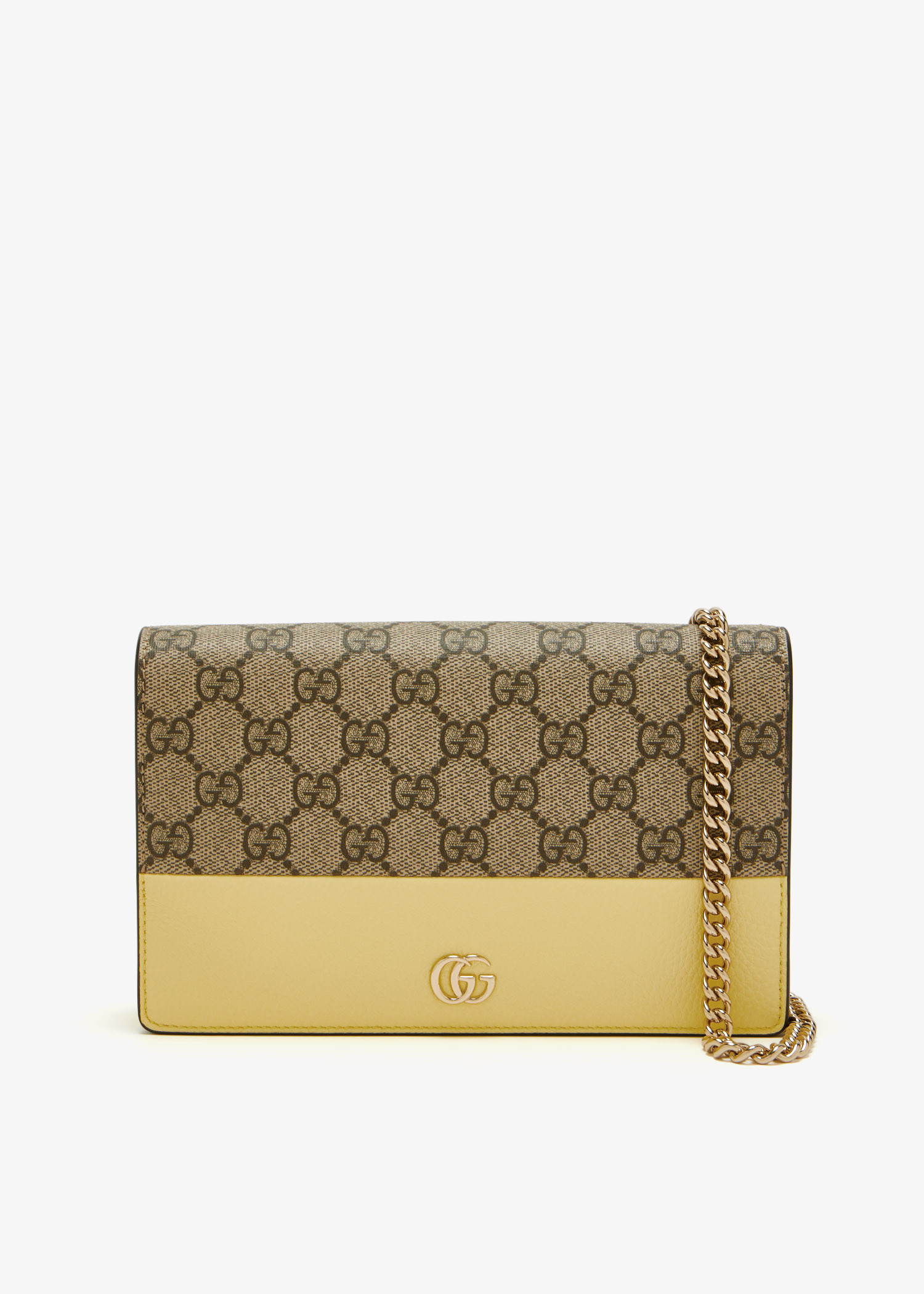 

Bi-color chain wallet, Yellow