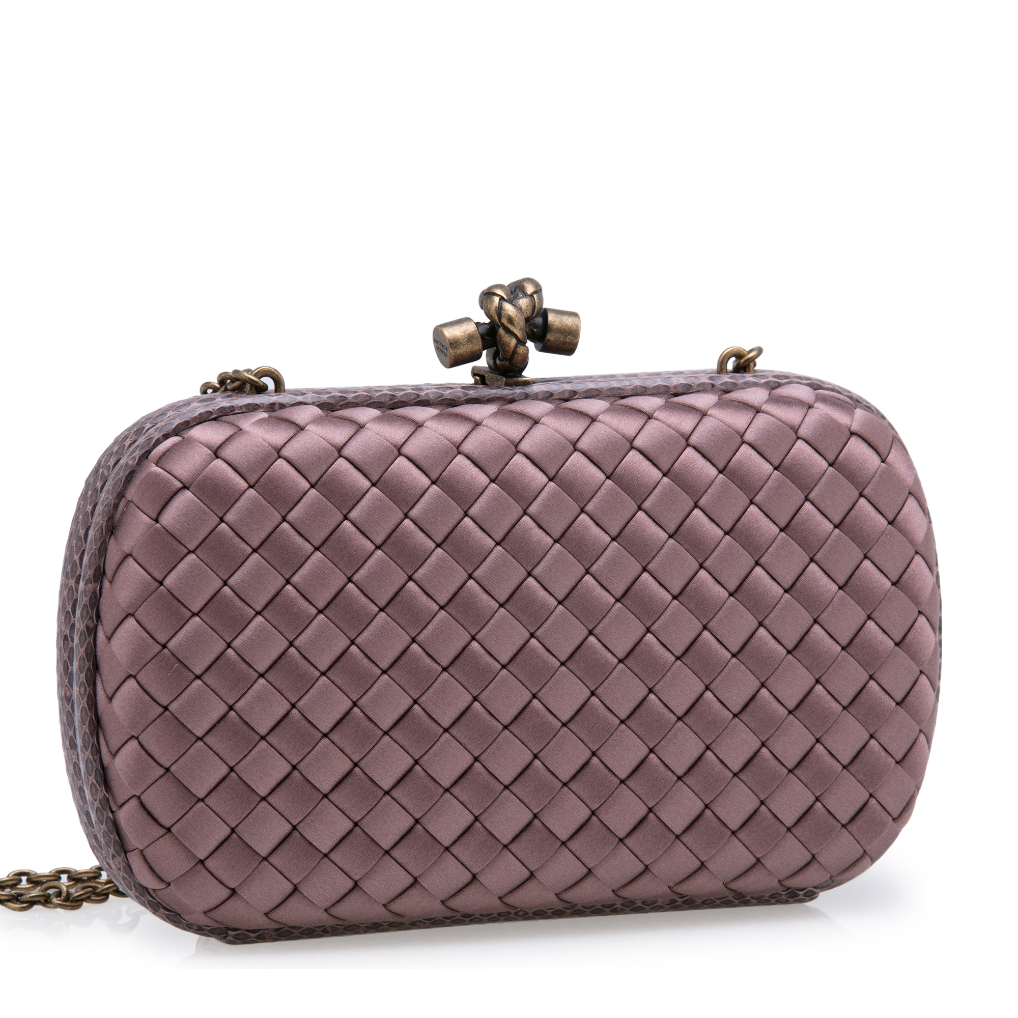 

Chain Knot clutch, Pink