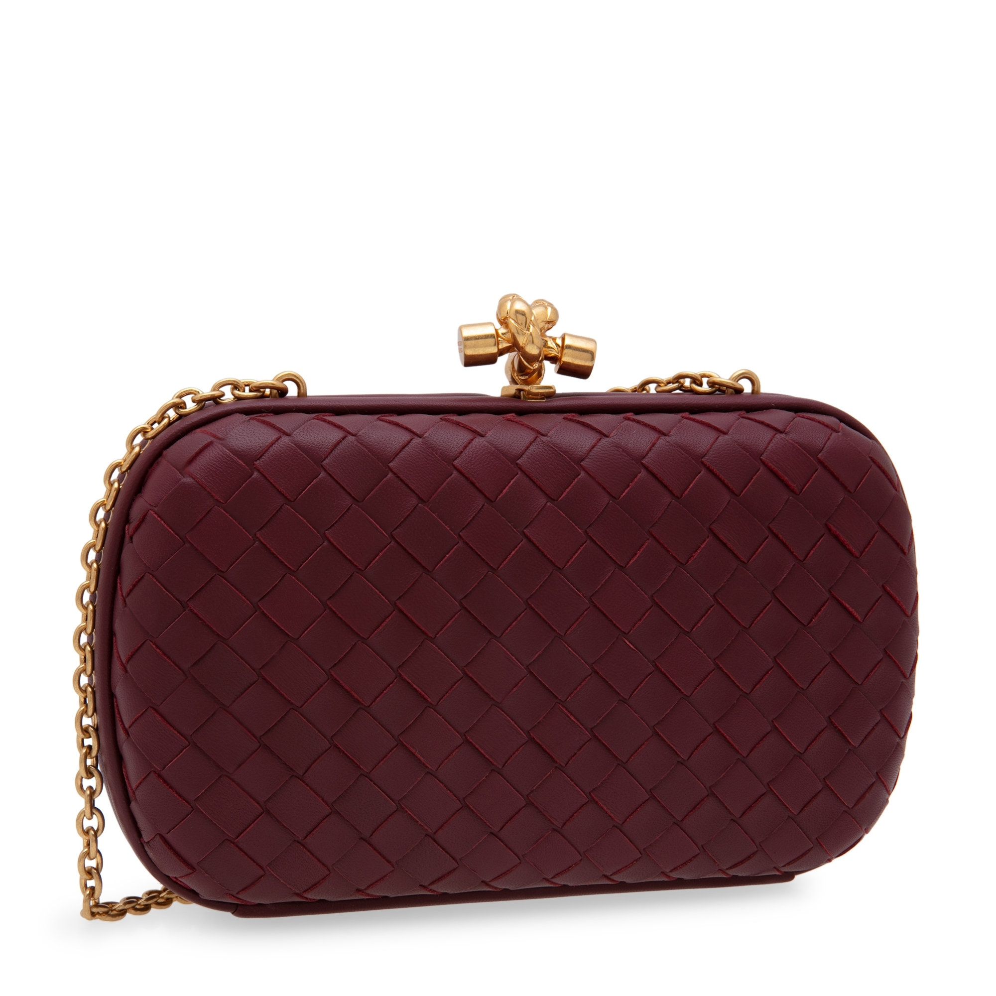 

Chain knot clutch, Red