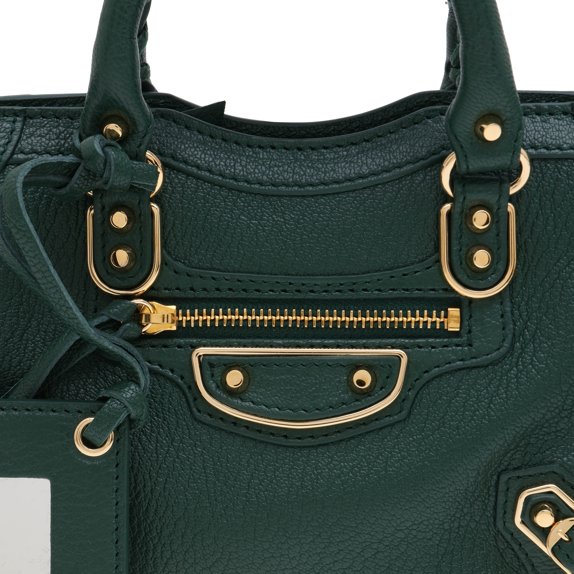 

Metallic Edge Nano City bag, Green