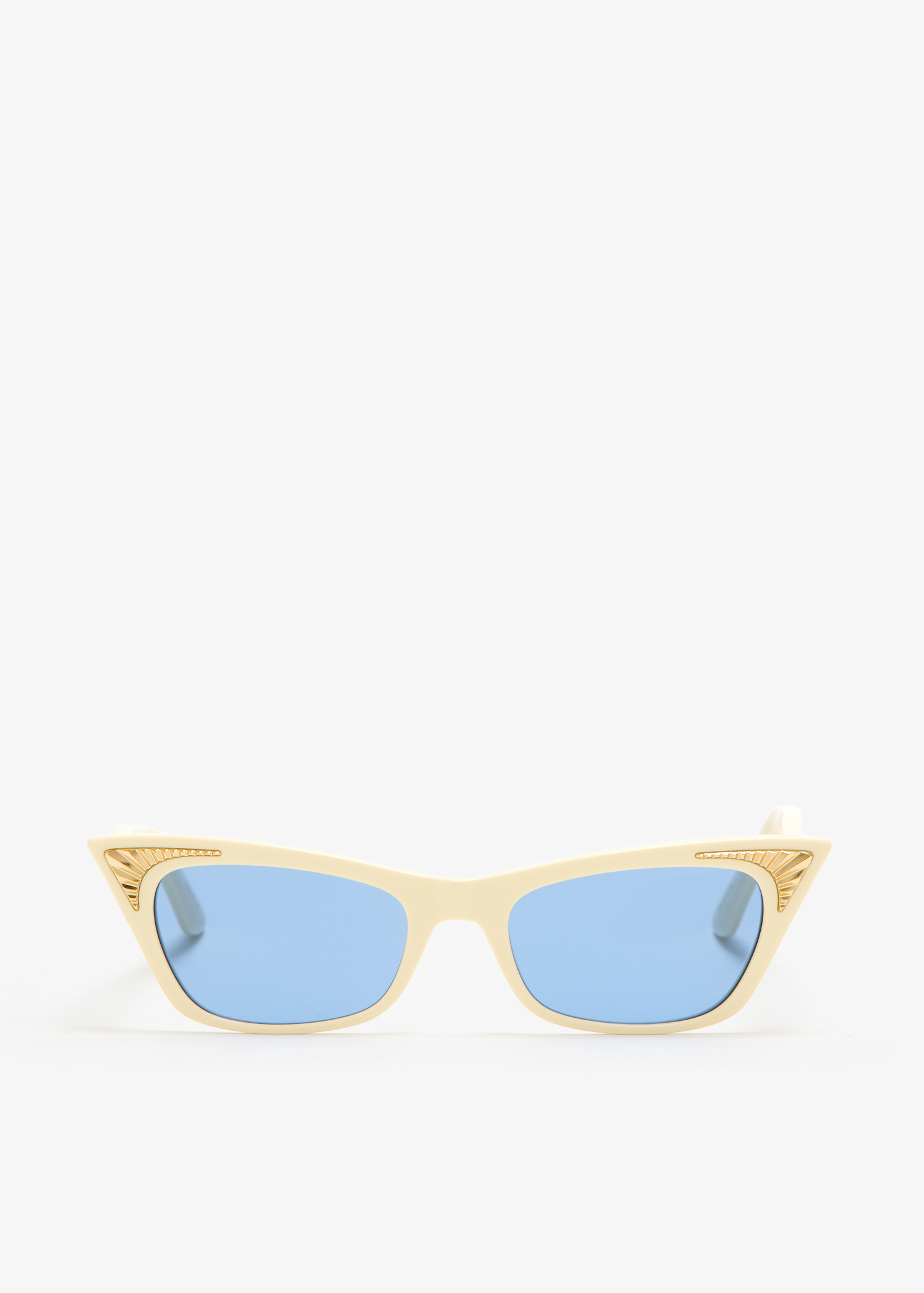 

Cat-eye sunglasses, Cream