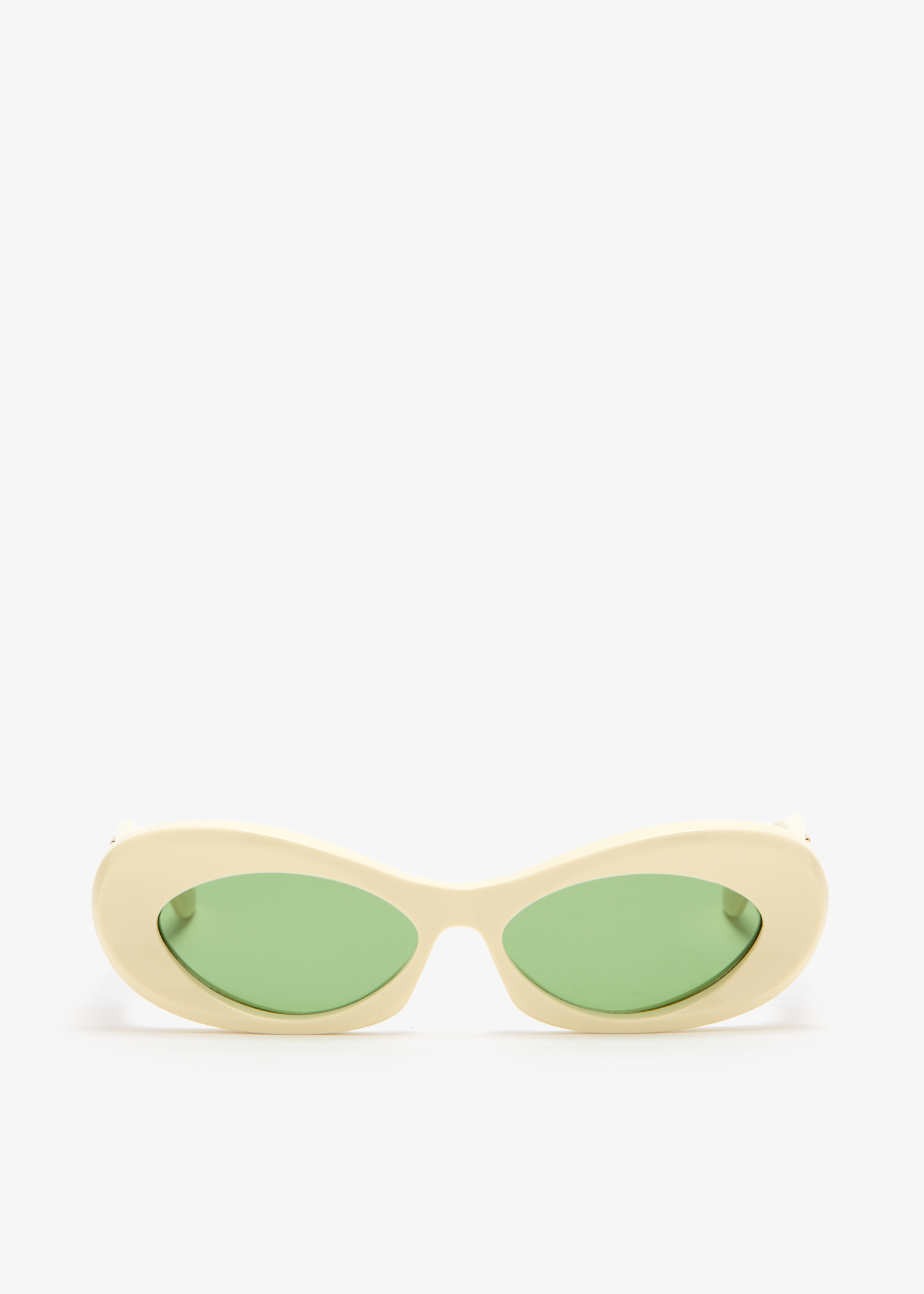 

Narrow Oval sunglasses, Cream