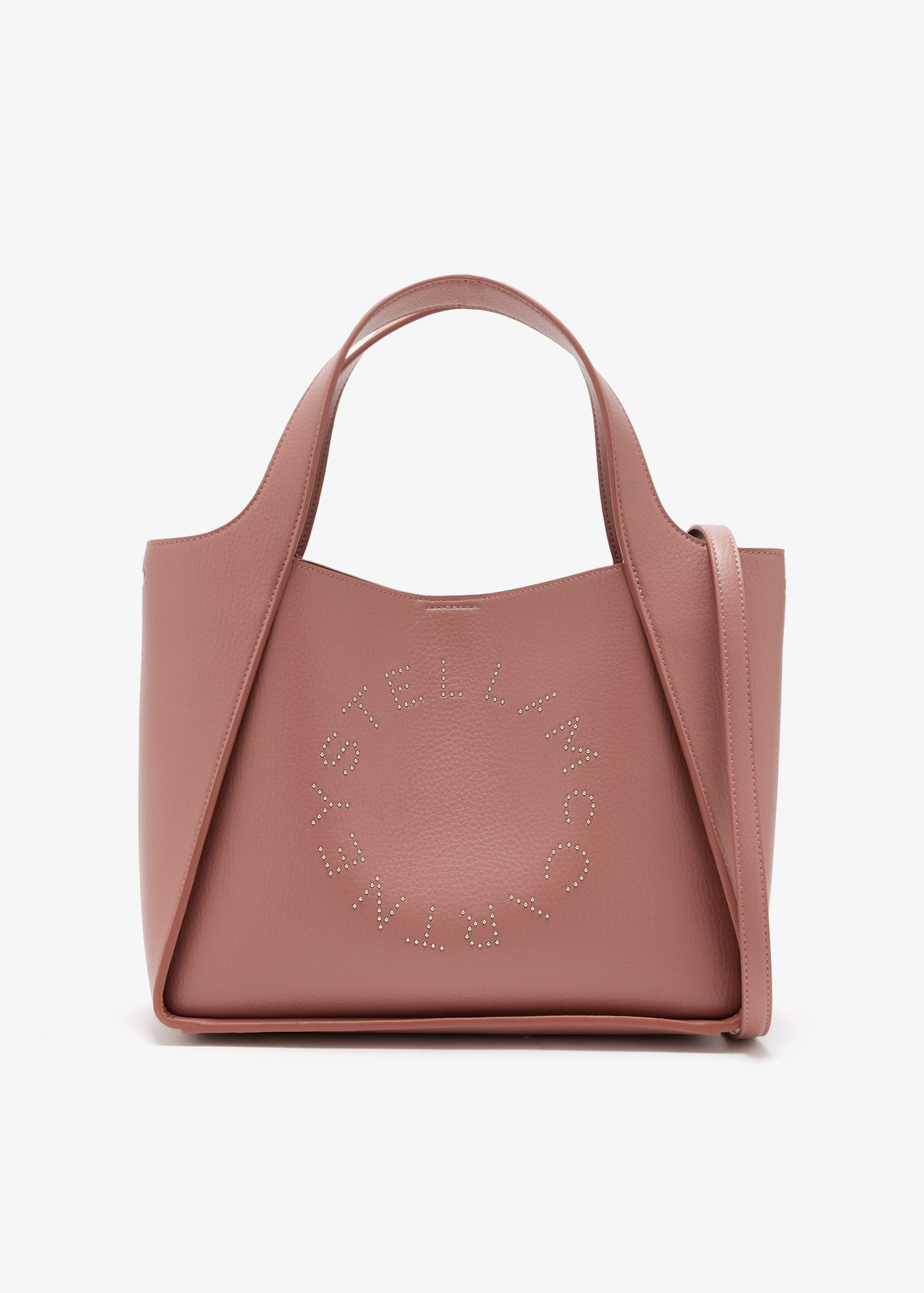

Studded Logo tote bag, Pink