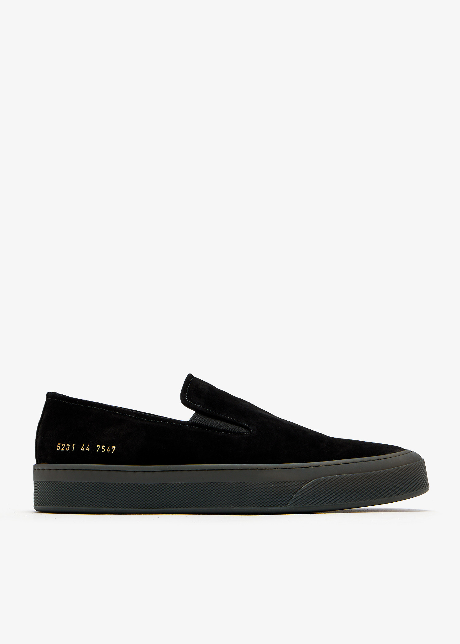 

Suede slip-on sneakers, Black