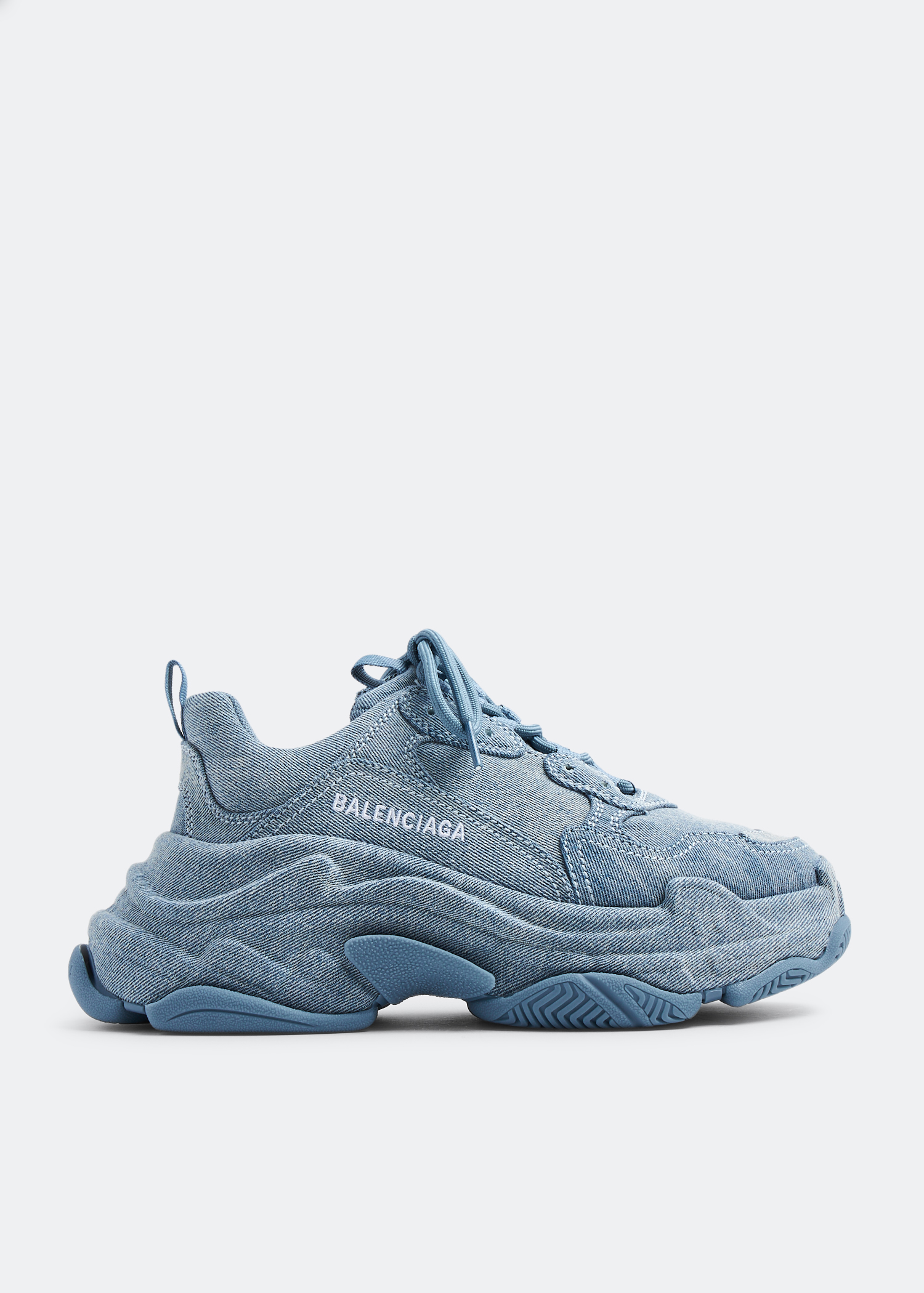 

Triple S denim sneakers, Blue