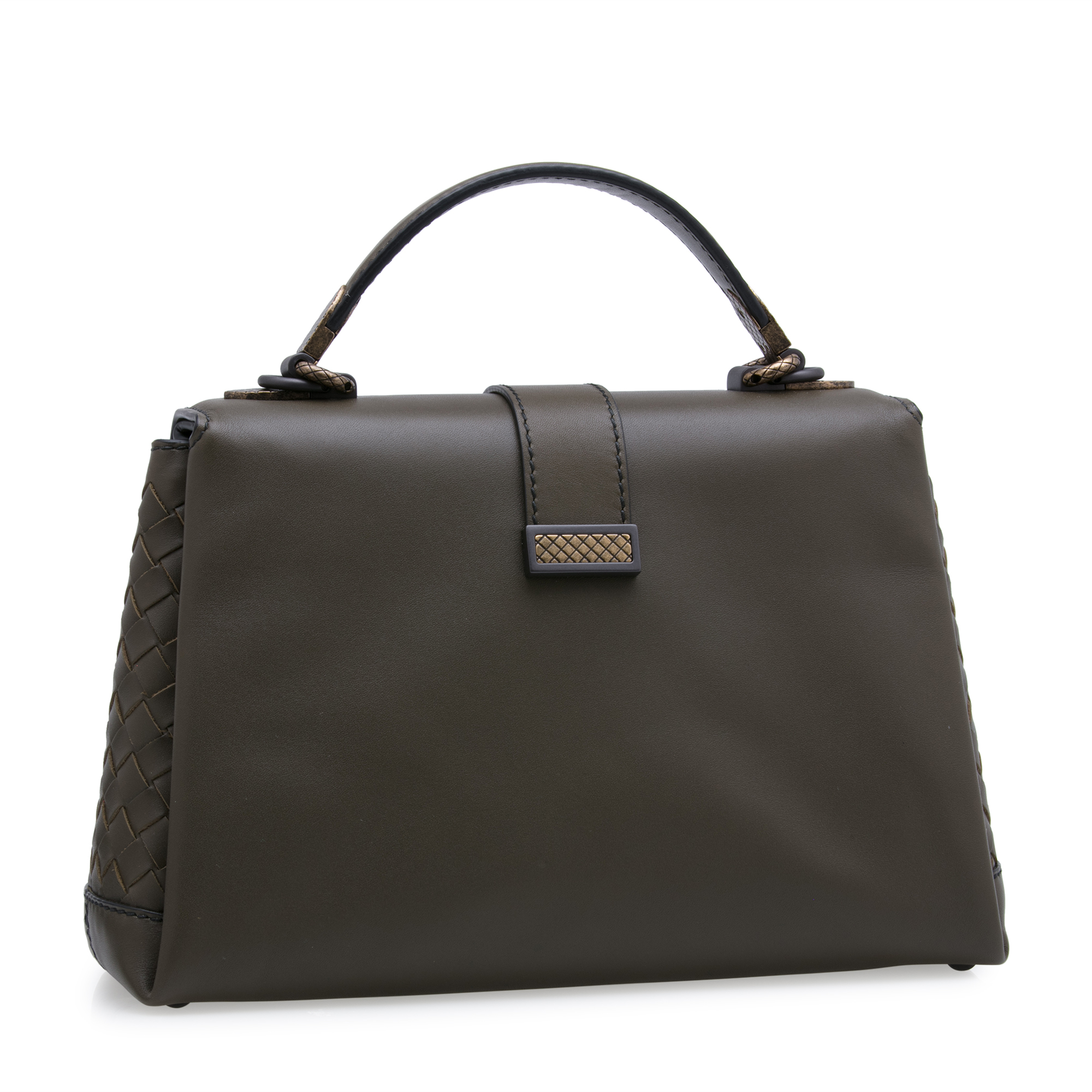 

Small Piazza top-handle bag, Brown