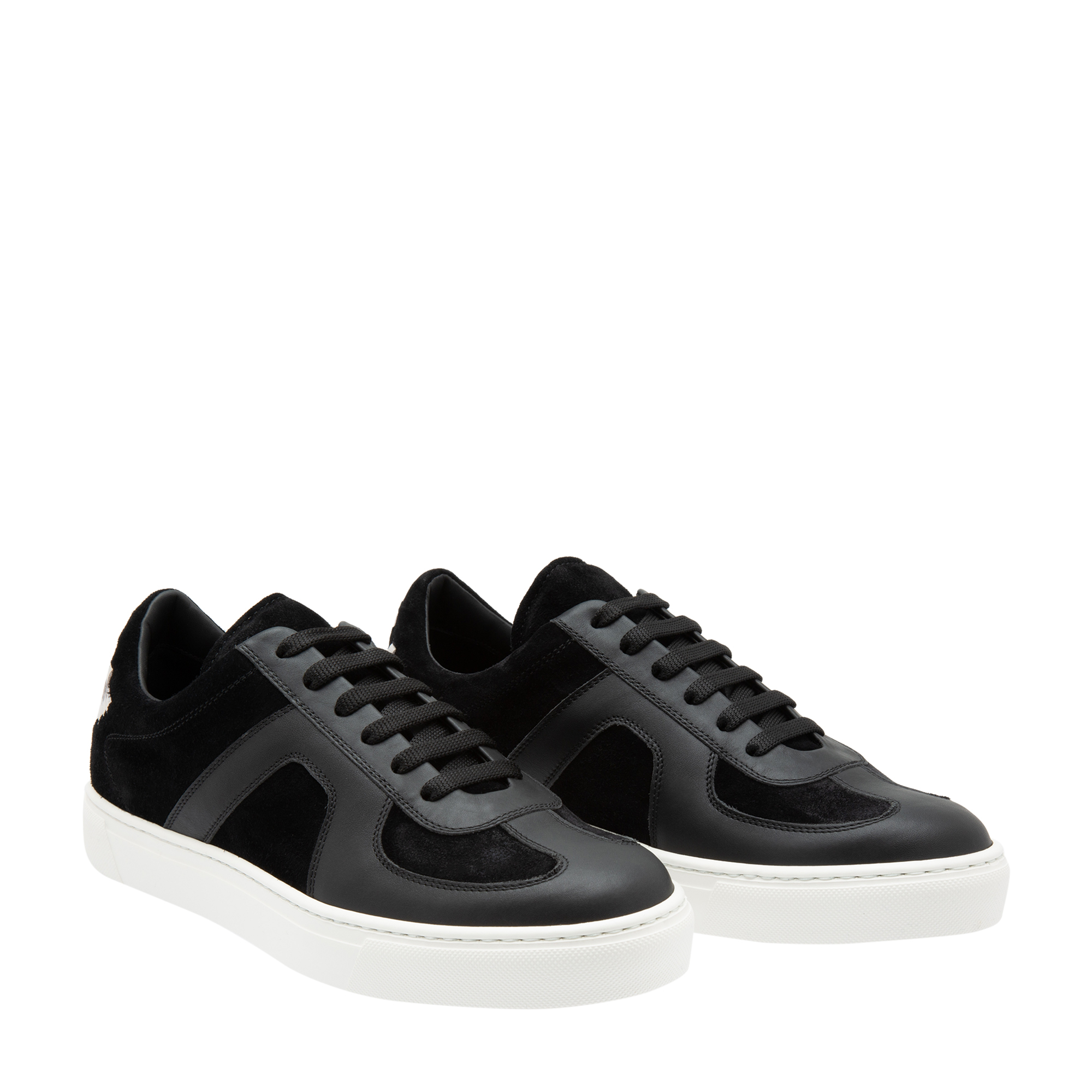 

Suede low-top sneakers, Black