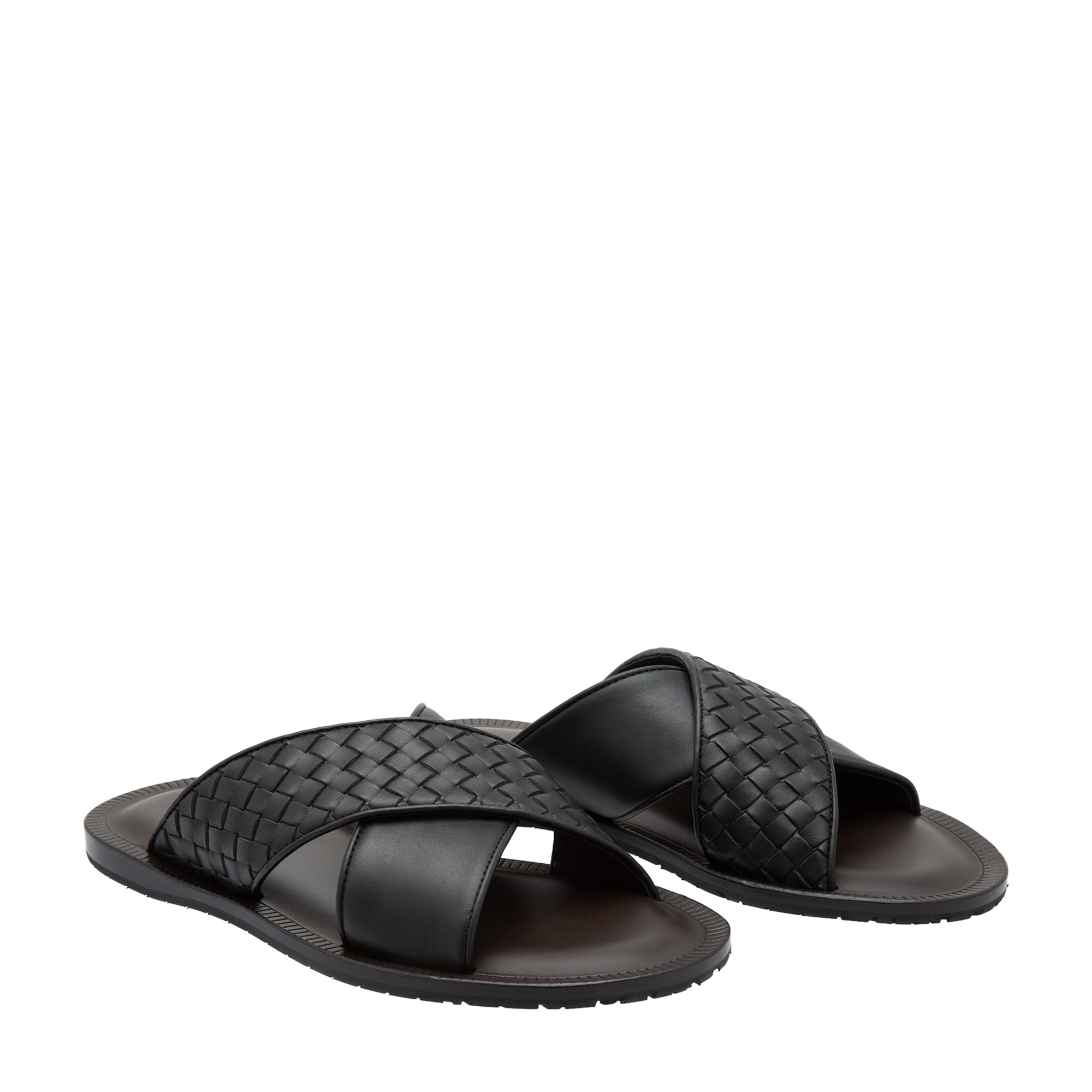 

Crisscross sandals, Black
