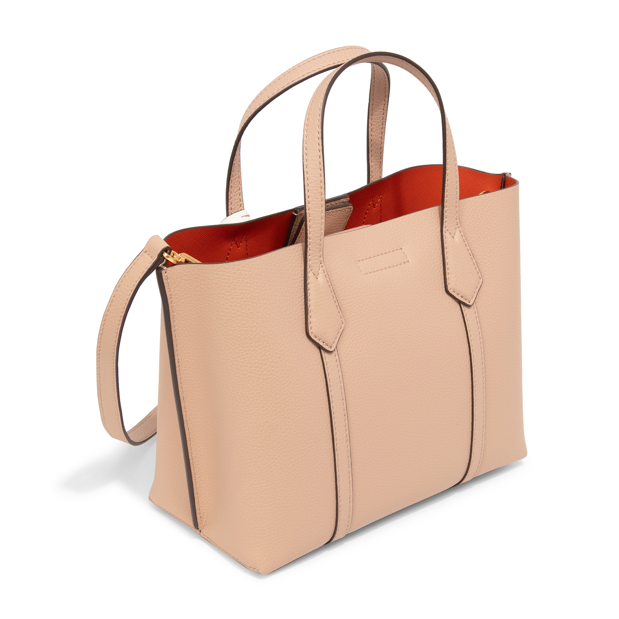 

Perry small triple-compartment tote bag, Brown