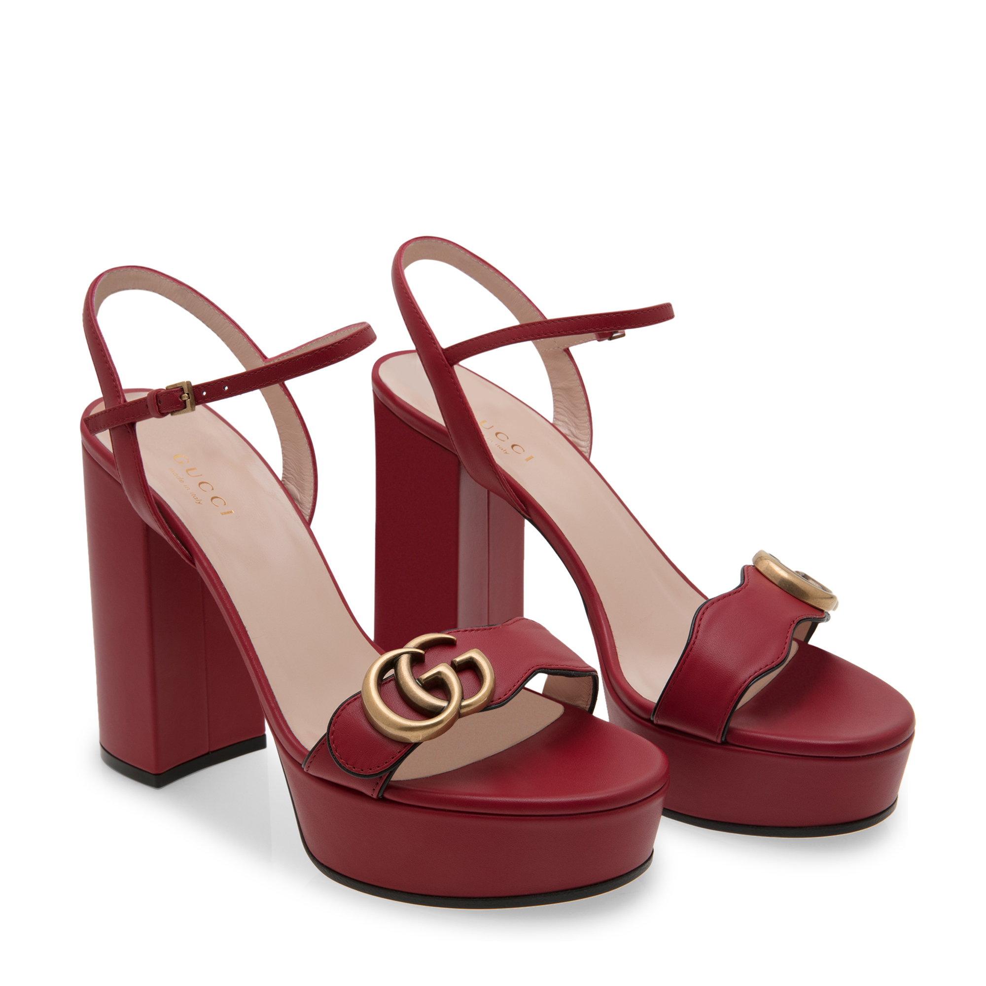 

Marmont platform sandals, Red