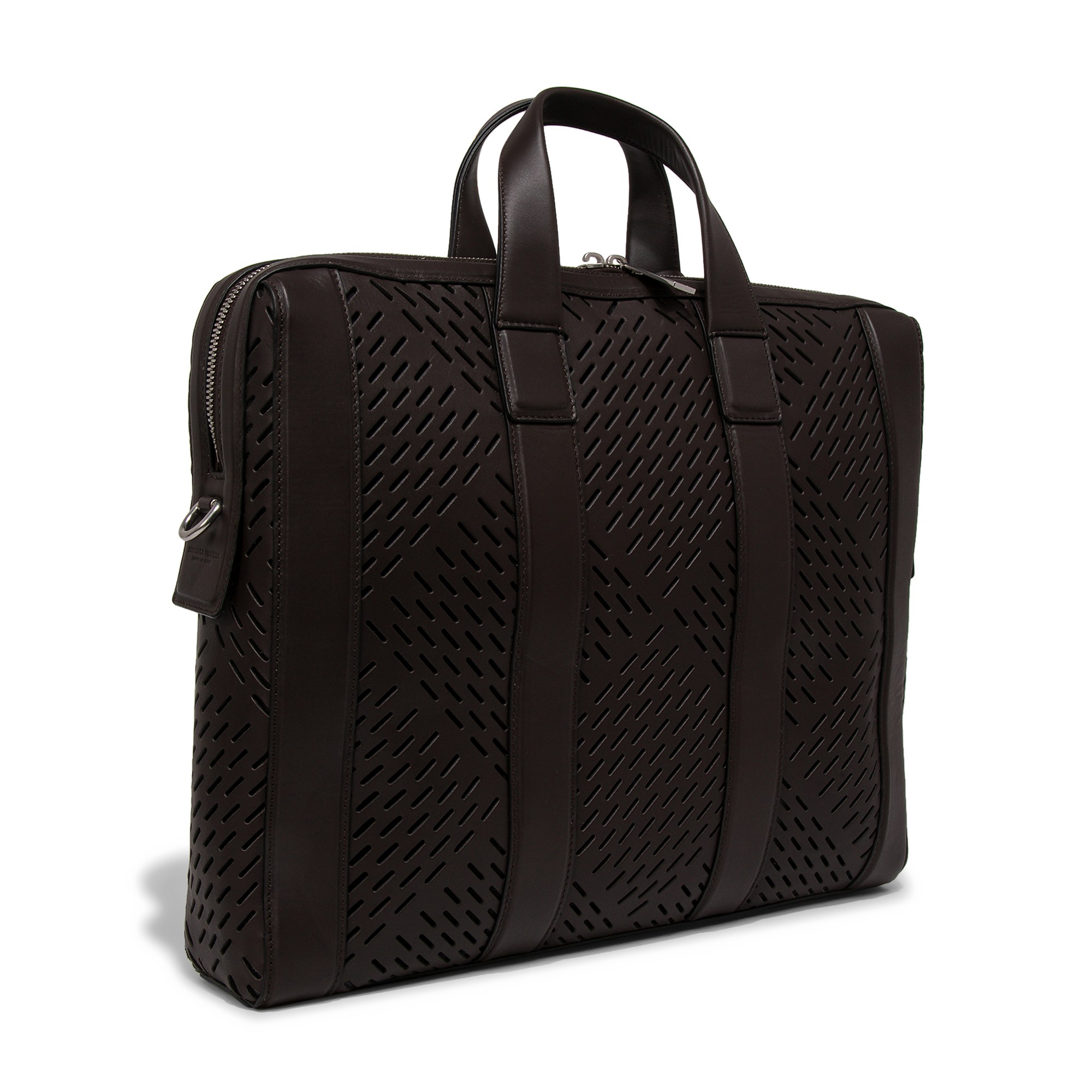 

Leather briefcase, Brown