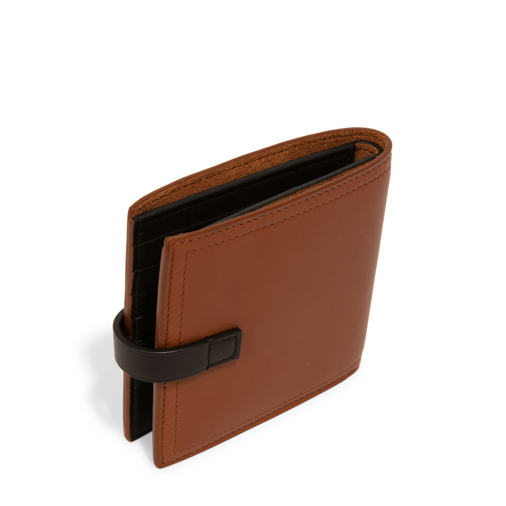 

Leather mini wallet, Brown