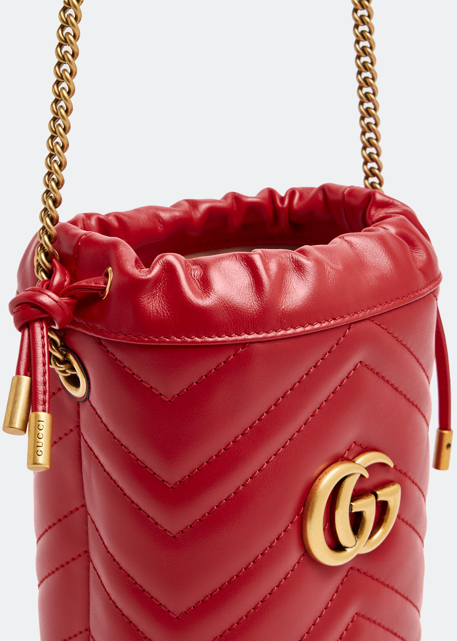 

GG Marmont mini bucket bag, Red