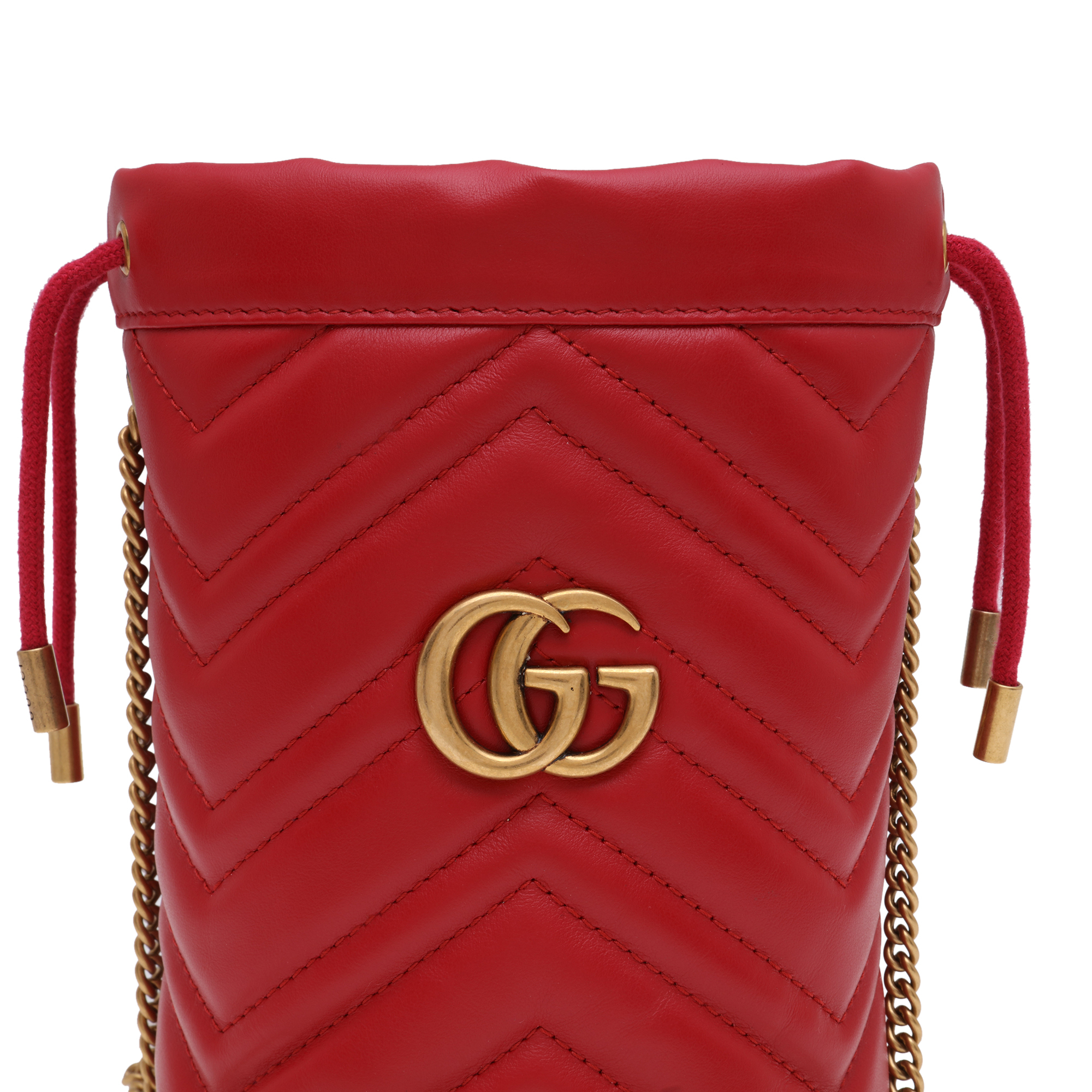 

GG Marmont mini bucket bag, Red