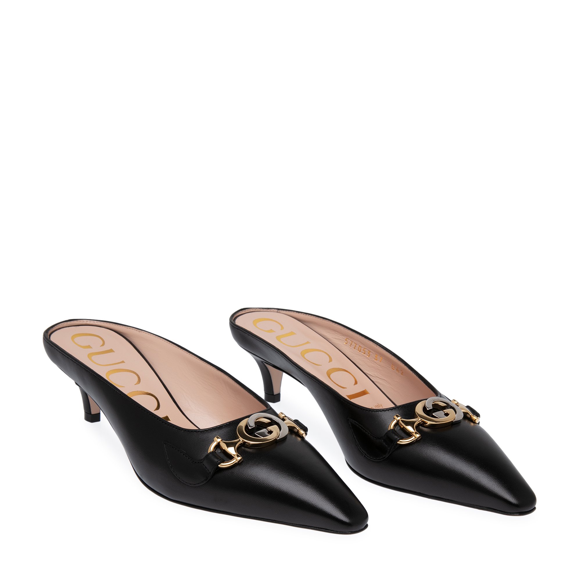 

Zumi leather mules, Black