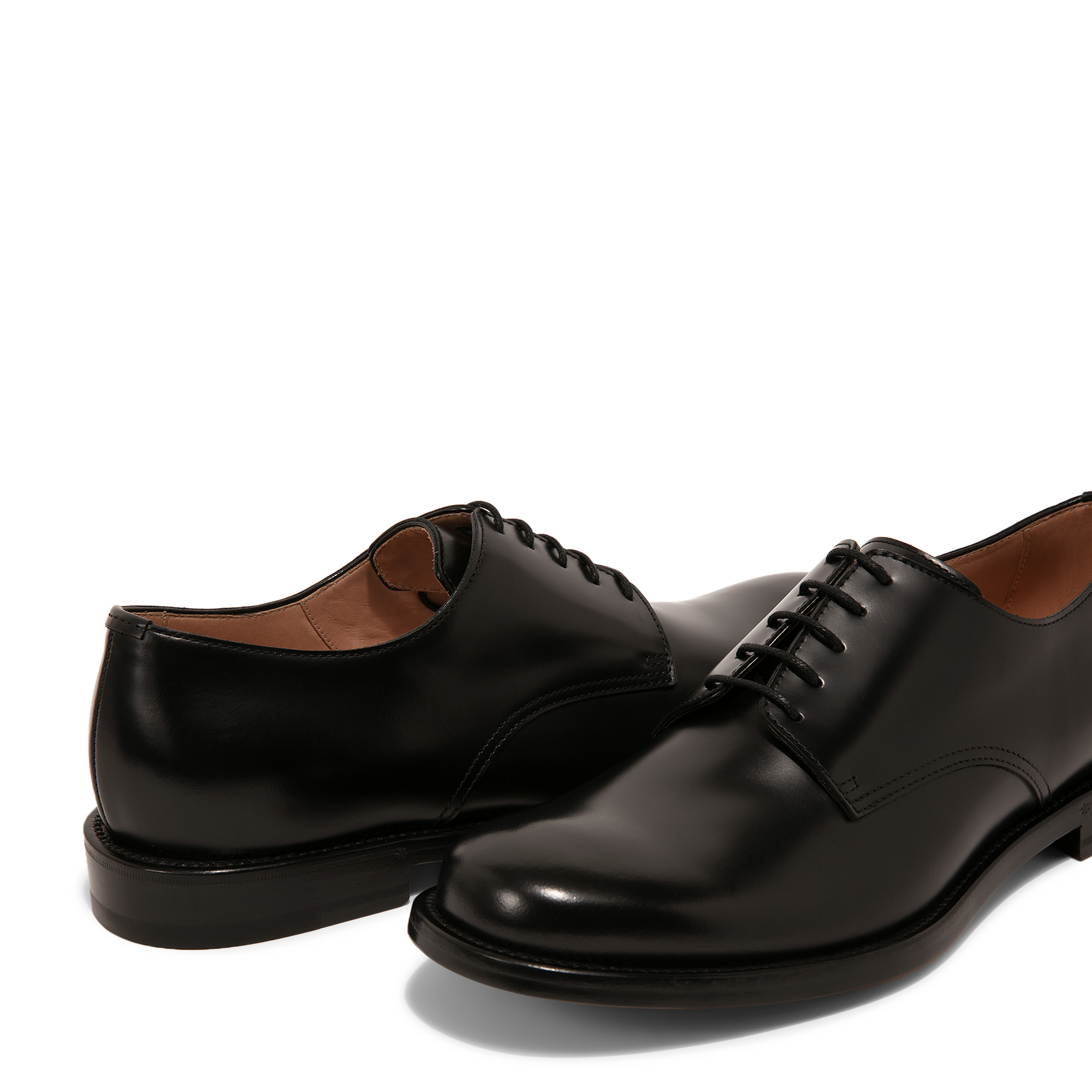 

Derby leather shoes, Black