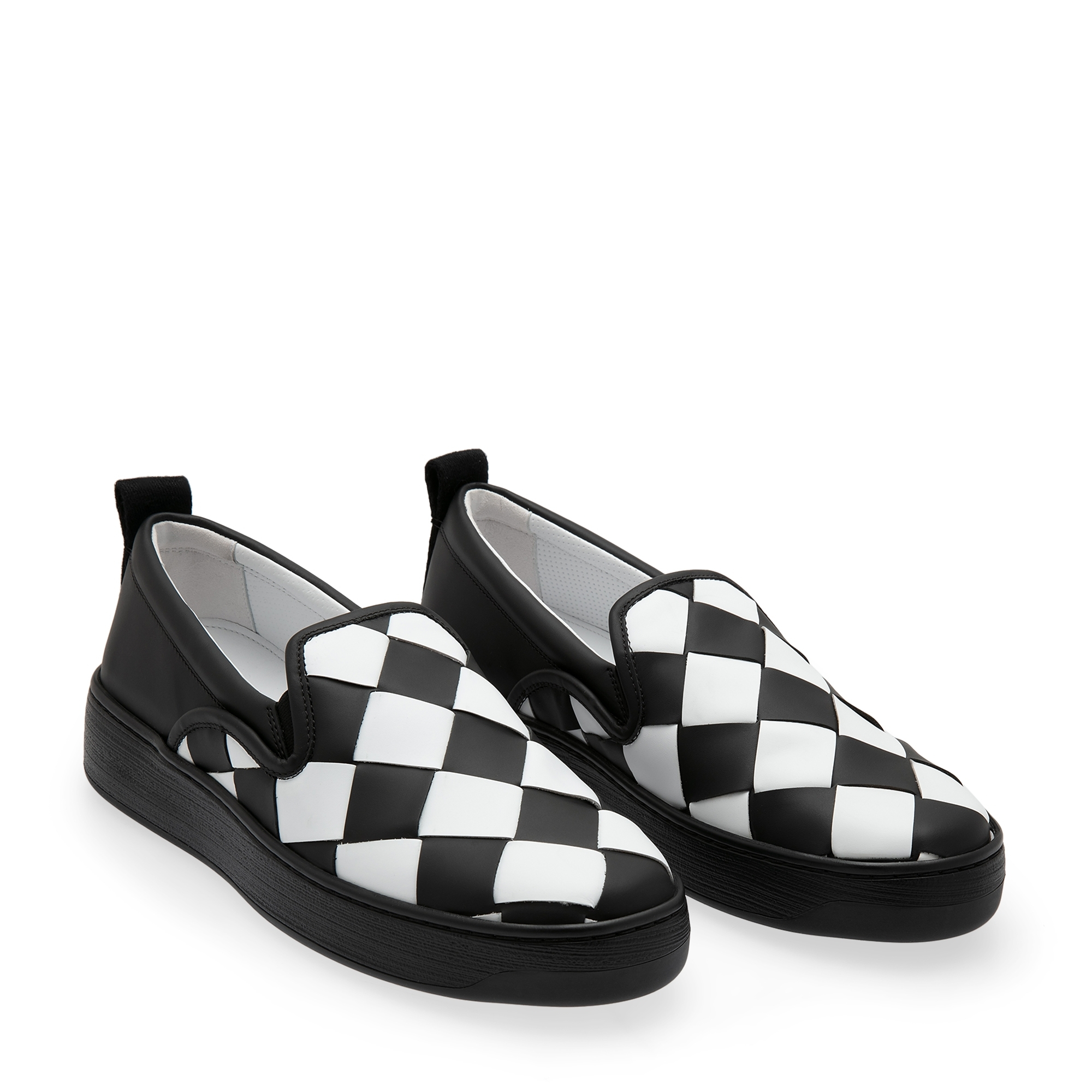 

Maxi Intreccio slip-on sneakers, Black