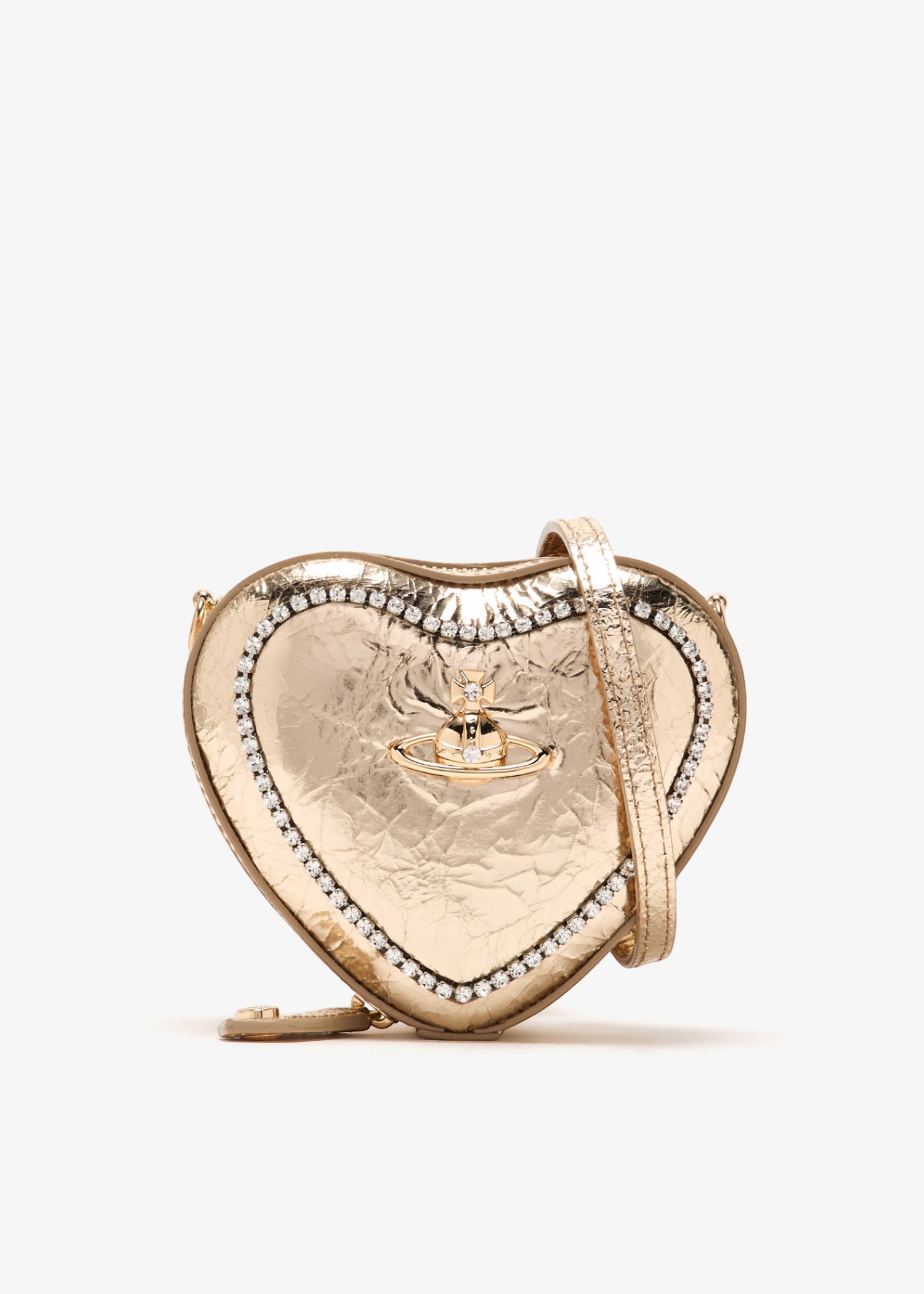 

Mini Louise Heart crossbody bag, Gold