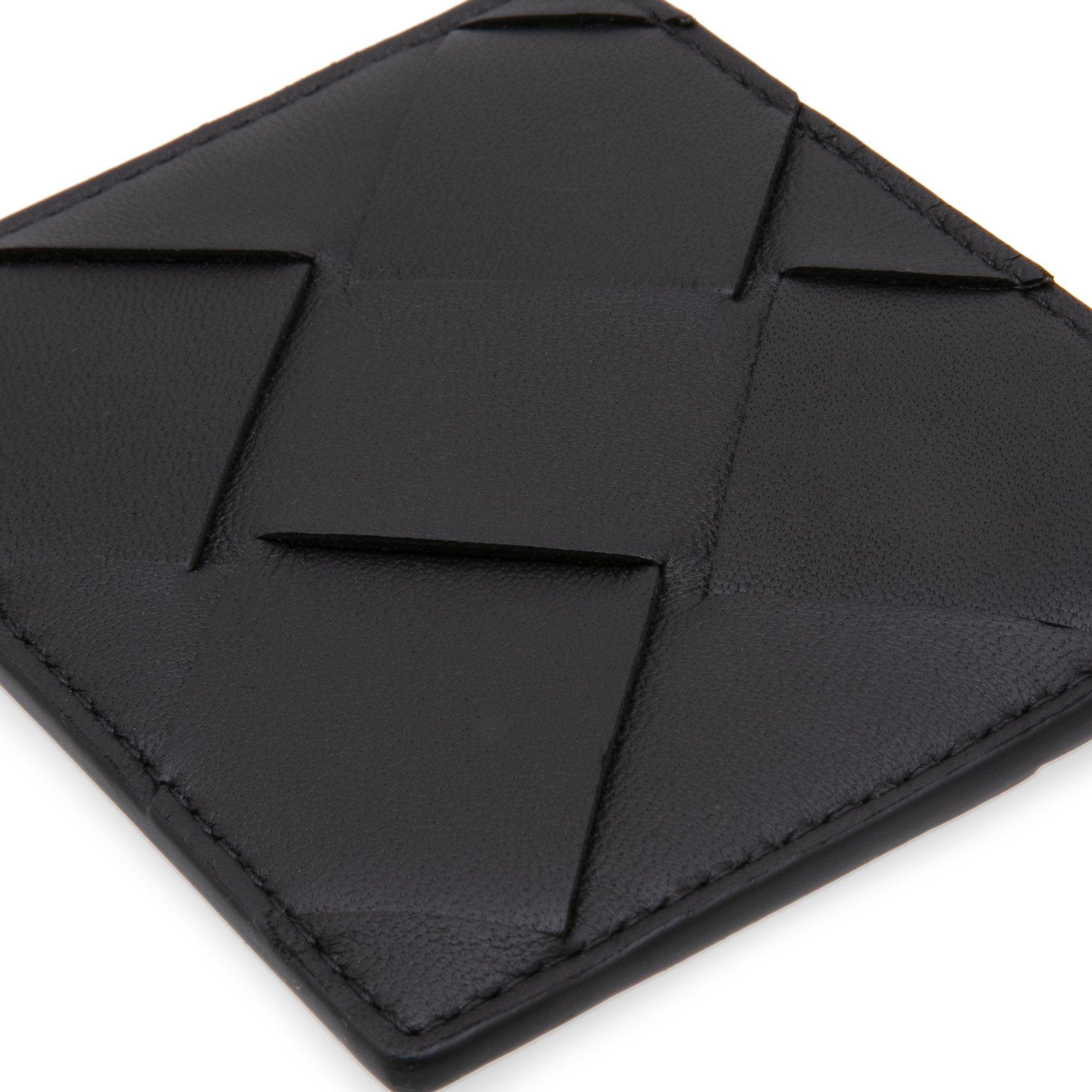 

Maxi Intrecciato card holder, Black