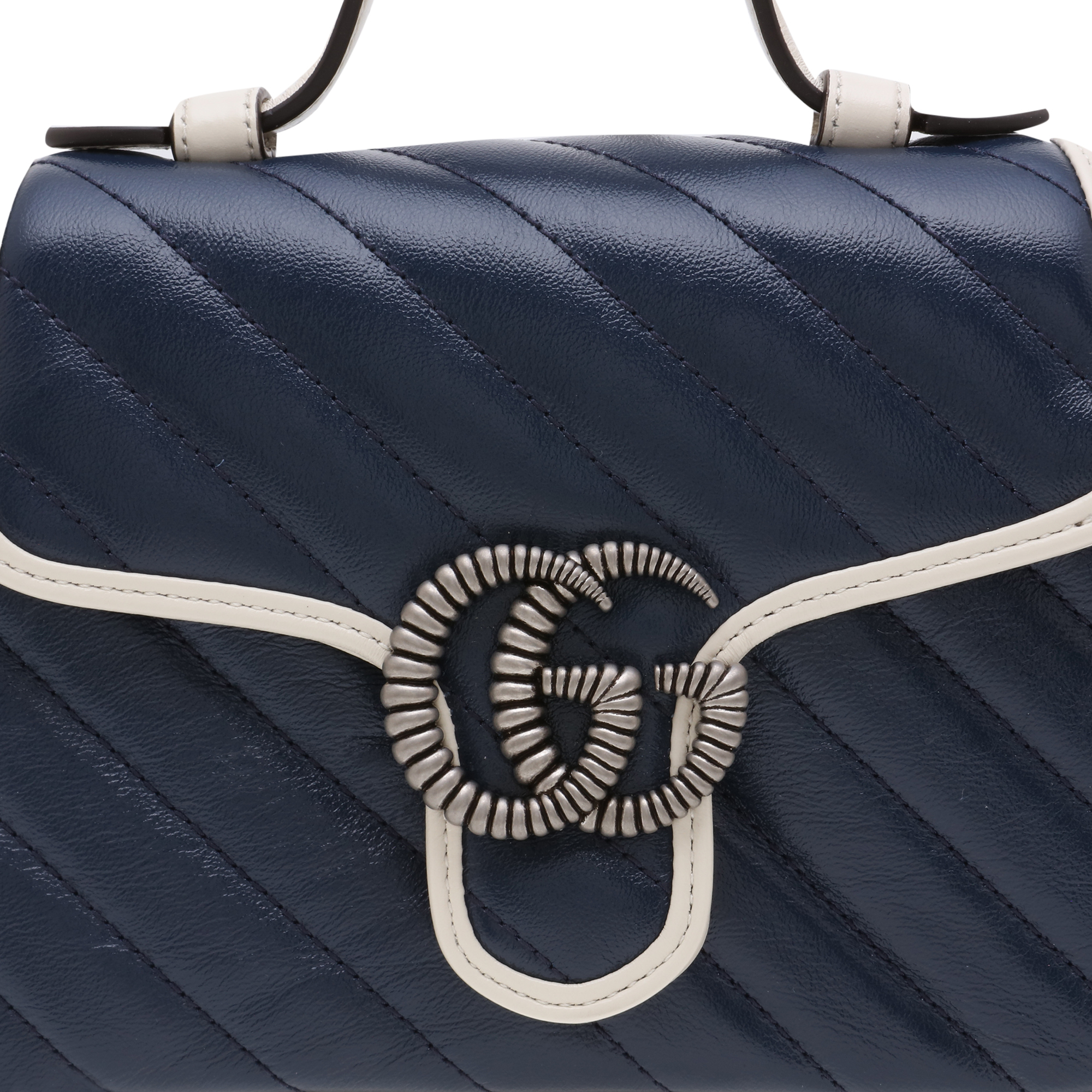 

GG Marmont mini top handle bag, Blue