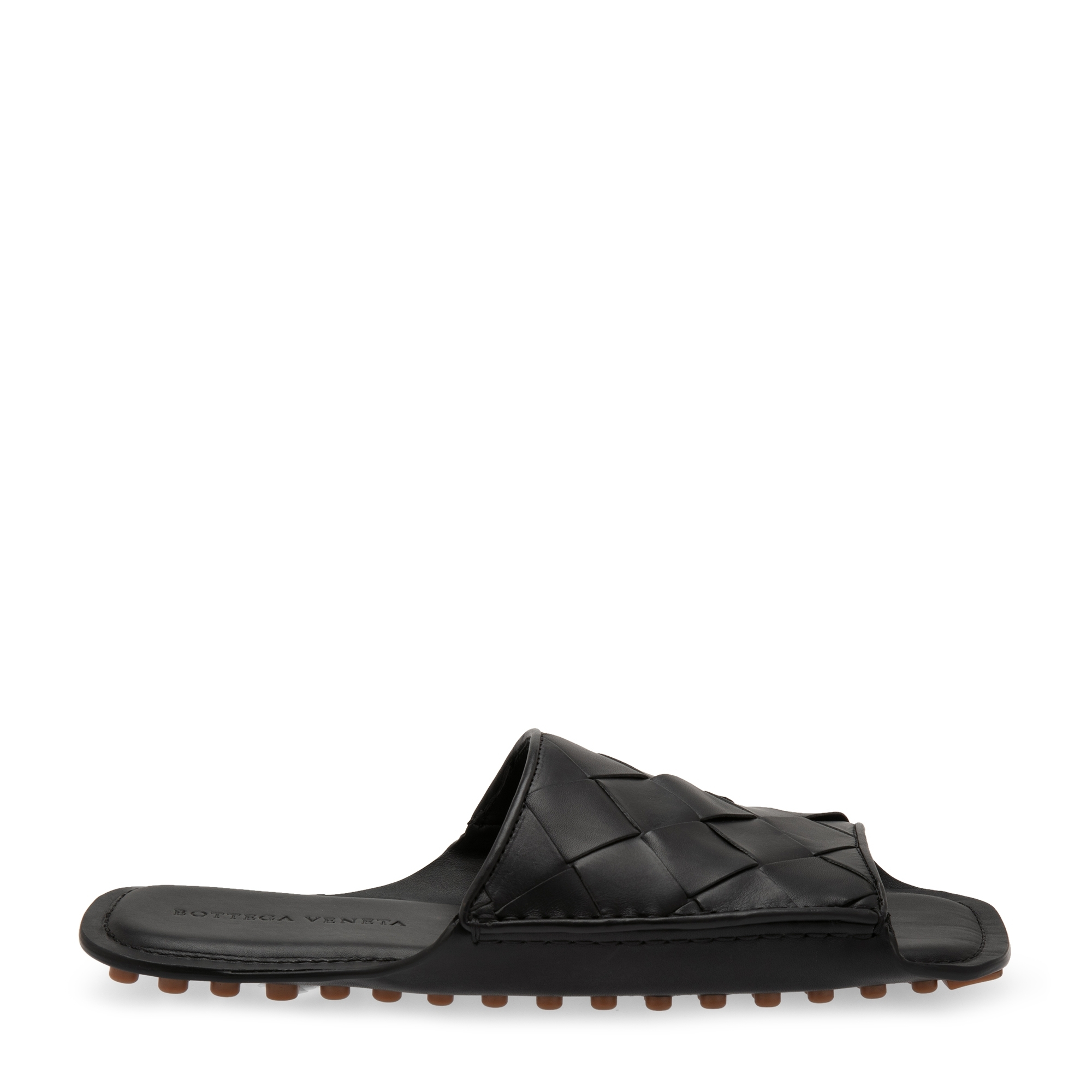

Maxi Intrecciato slippers, Black