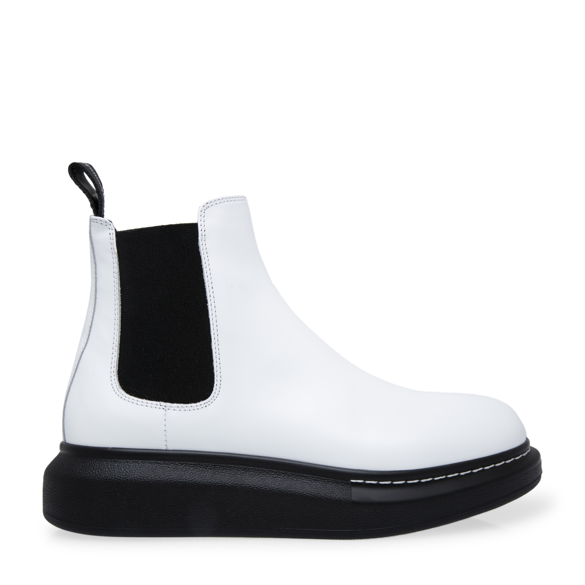 

Leather Chelsea boots, White