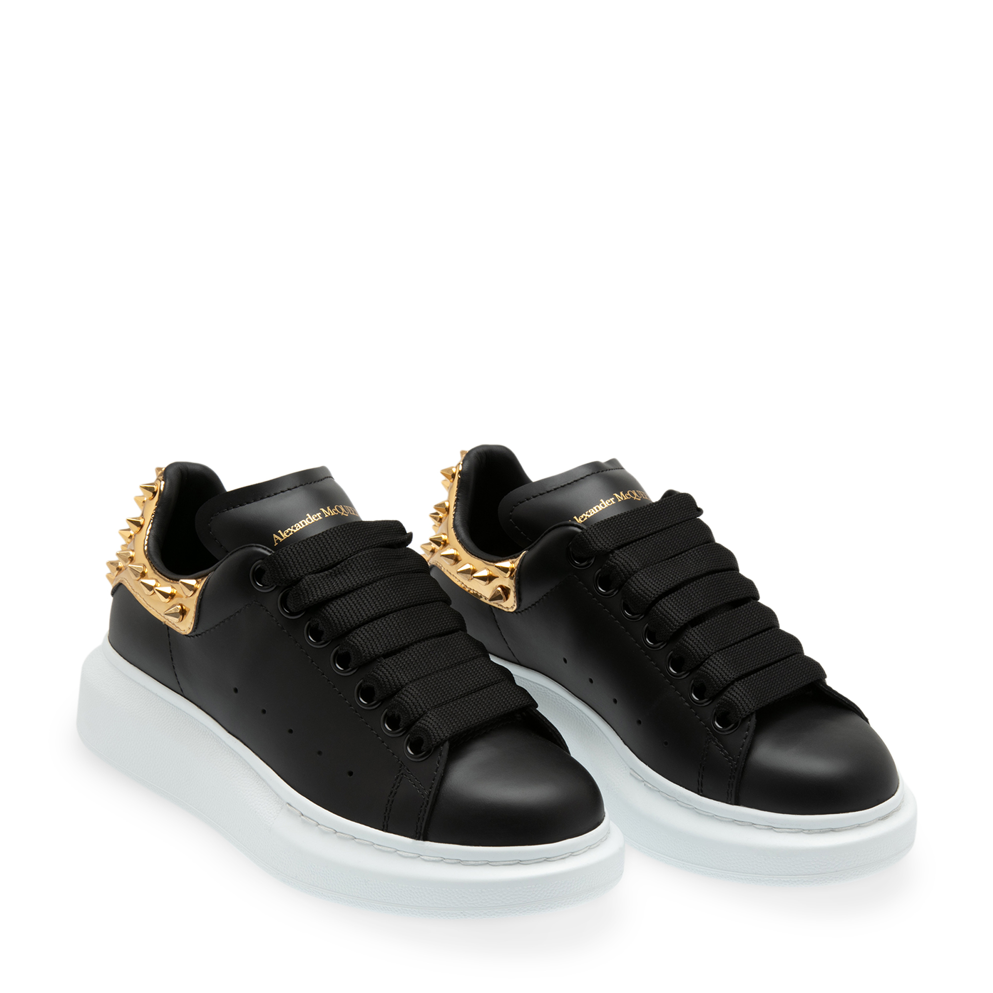 

Oversized leather sneakers, Black