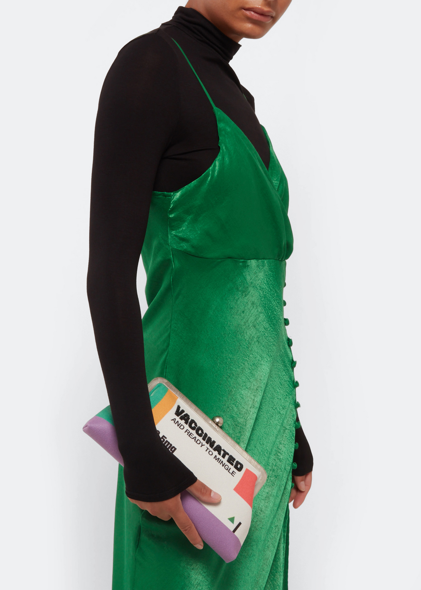 

Classic Vaxxed clutch, Multi-coloured