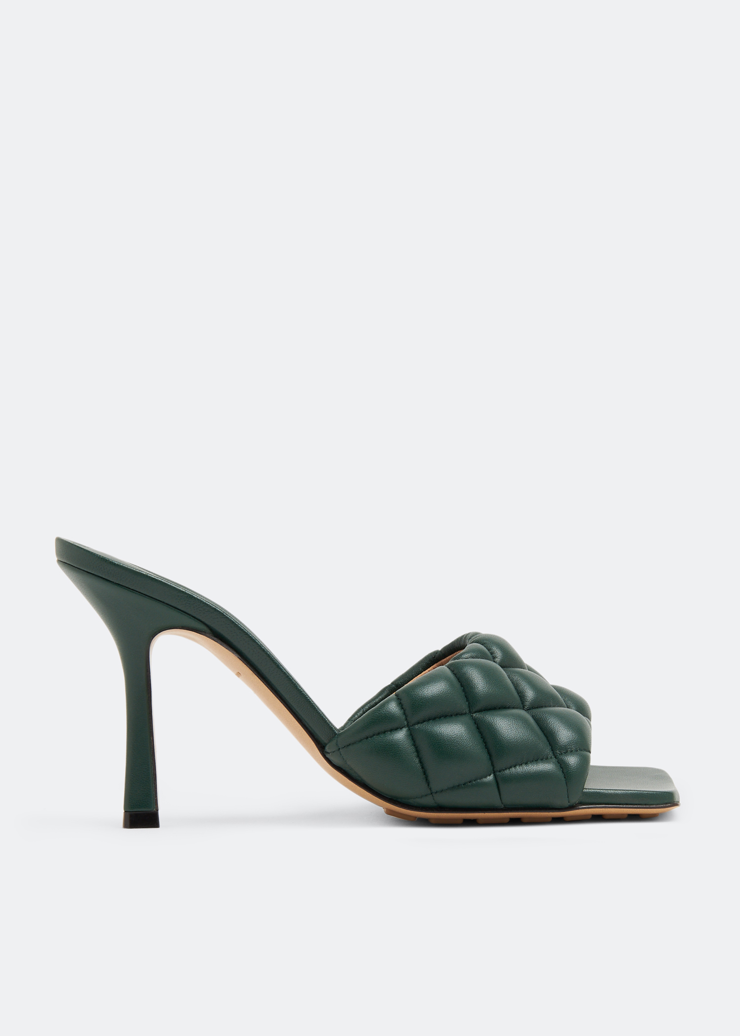 

Padded mules, Green