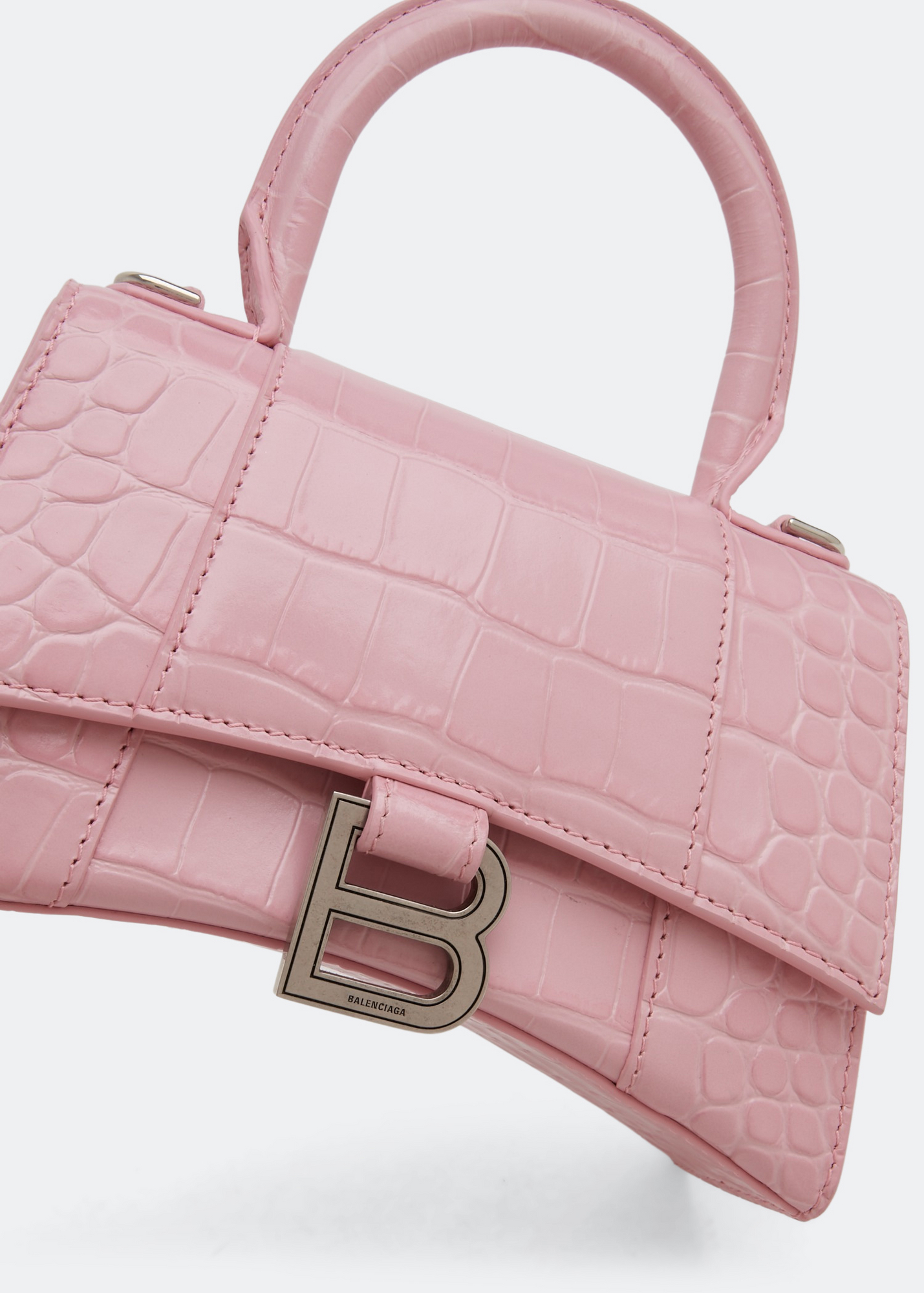 

Hourglass XS top handle bag, Pink