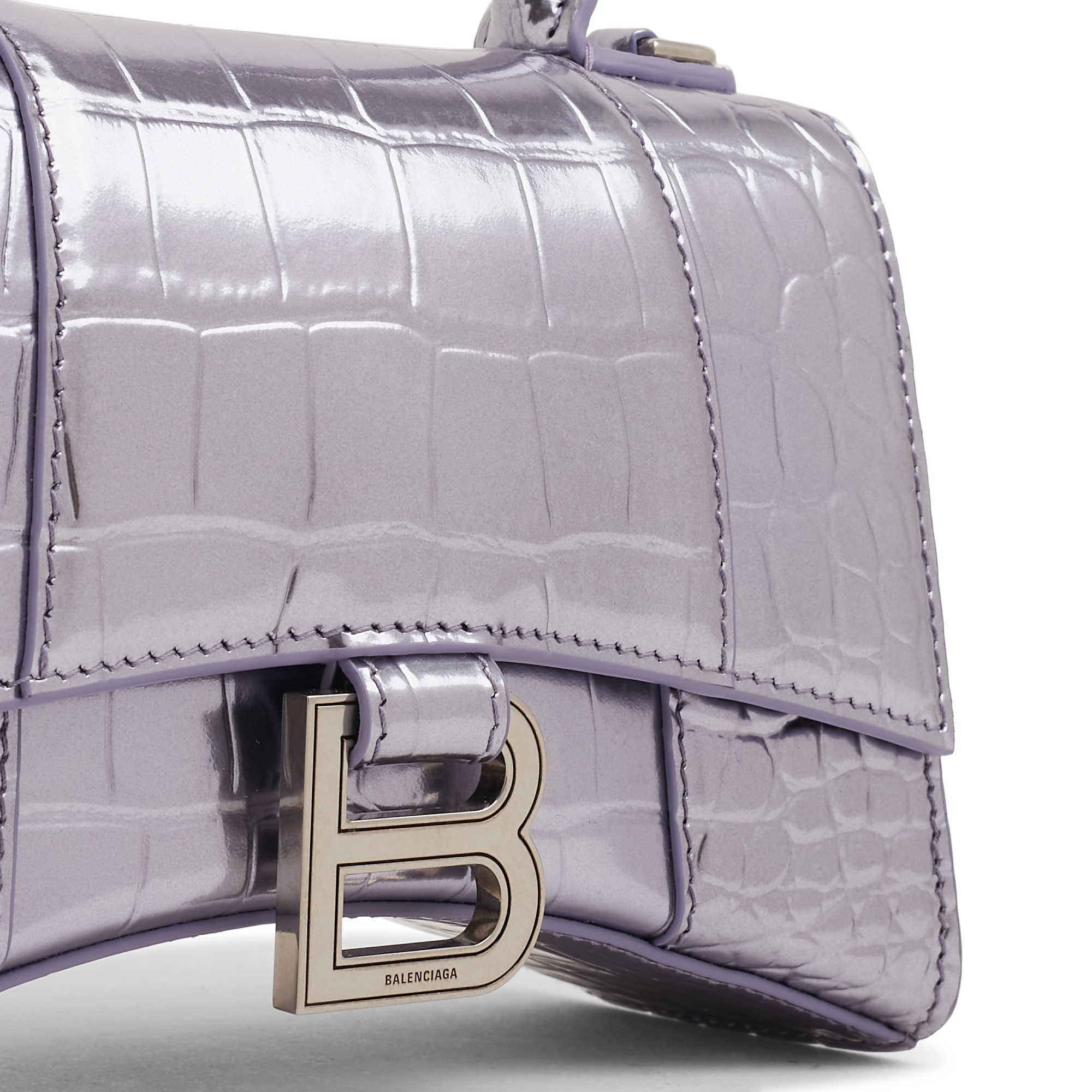 

Hourglass XS top handle bag, Purple