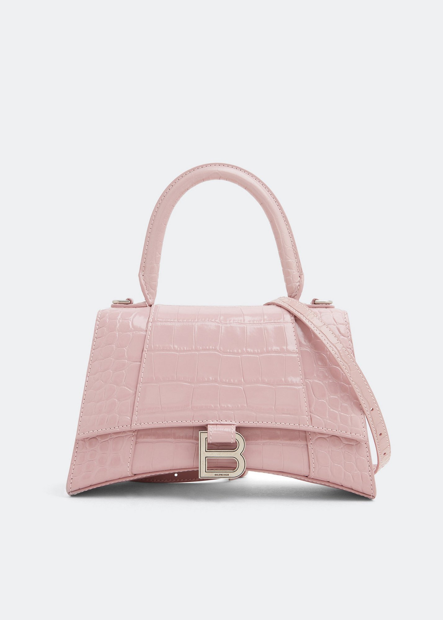 

Hourglass S top-handle bag, Pink