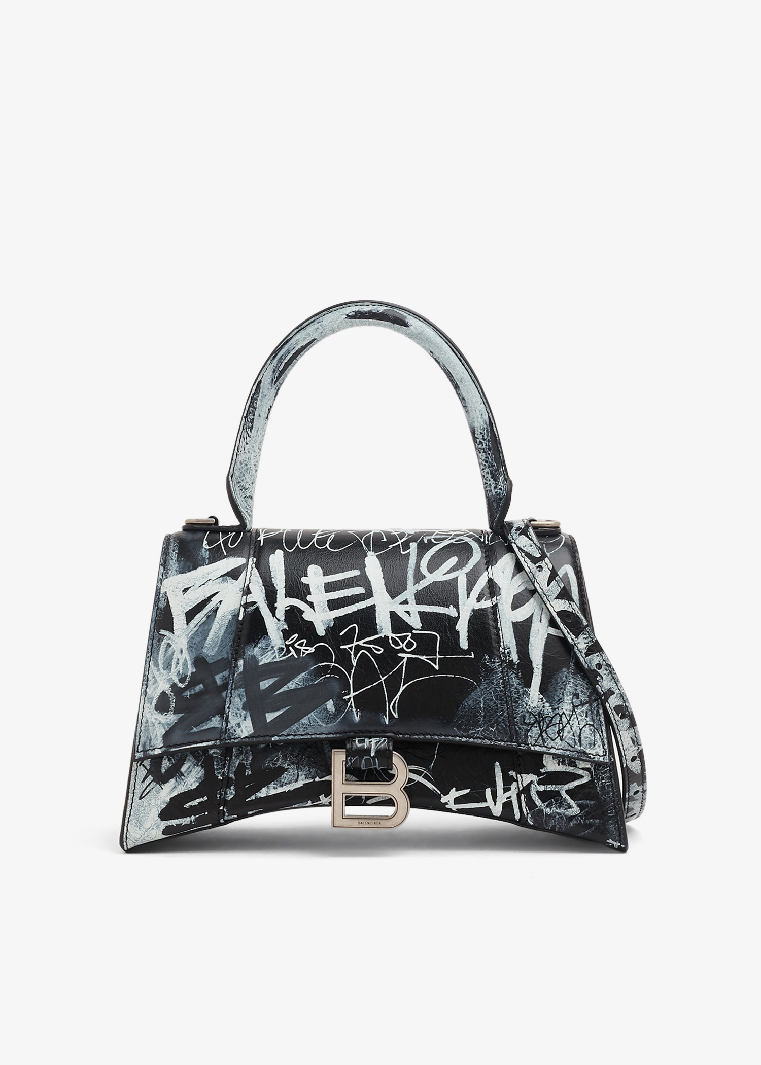 

Hourglass S top-handle bag, Prints