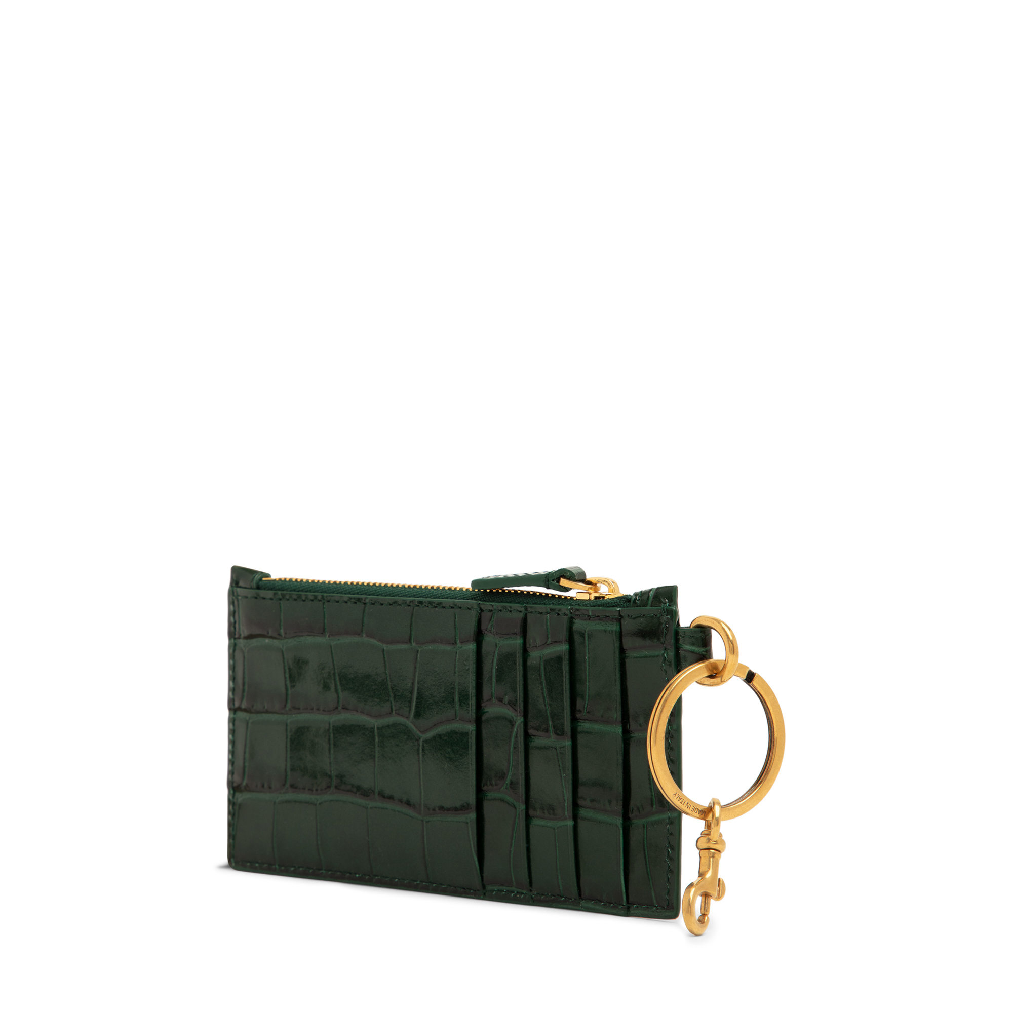 

Cash card holder on keyring, Green