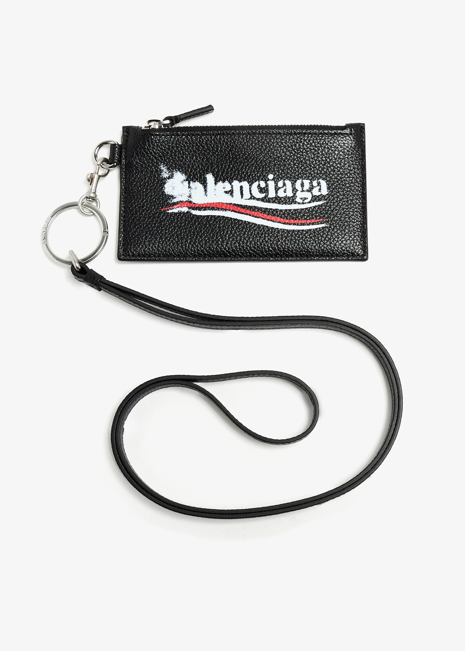 

Cash card holder on keyring, Black