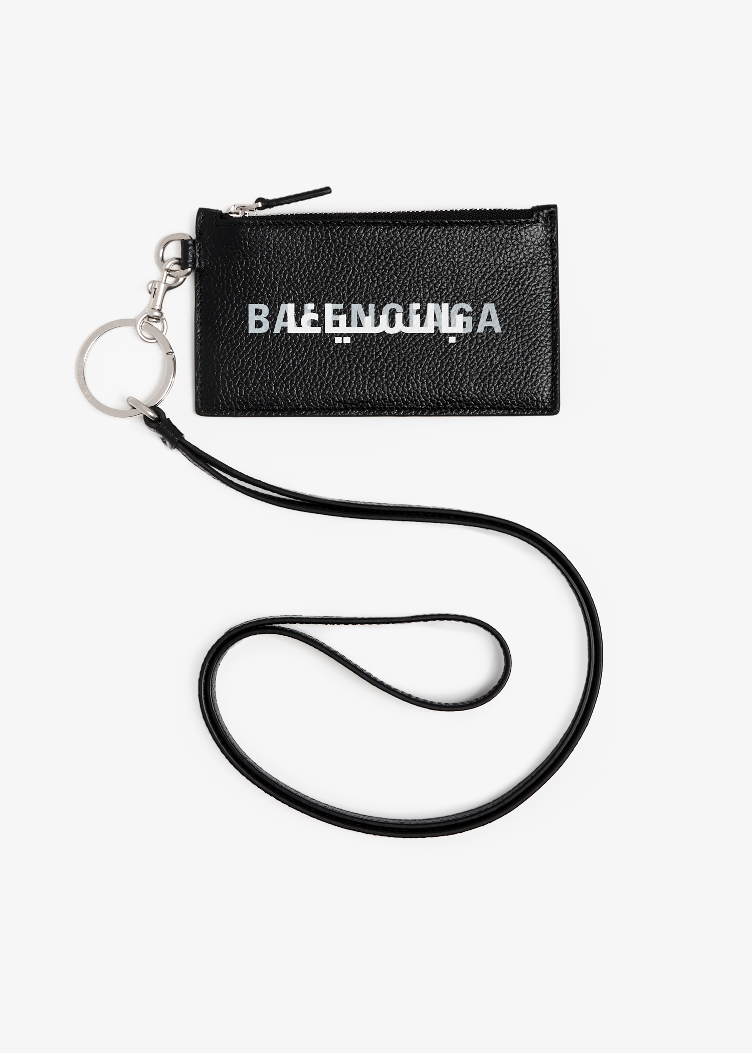 

Cash card holder on keyring, Black