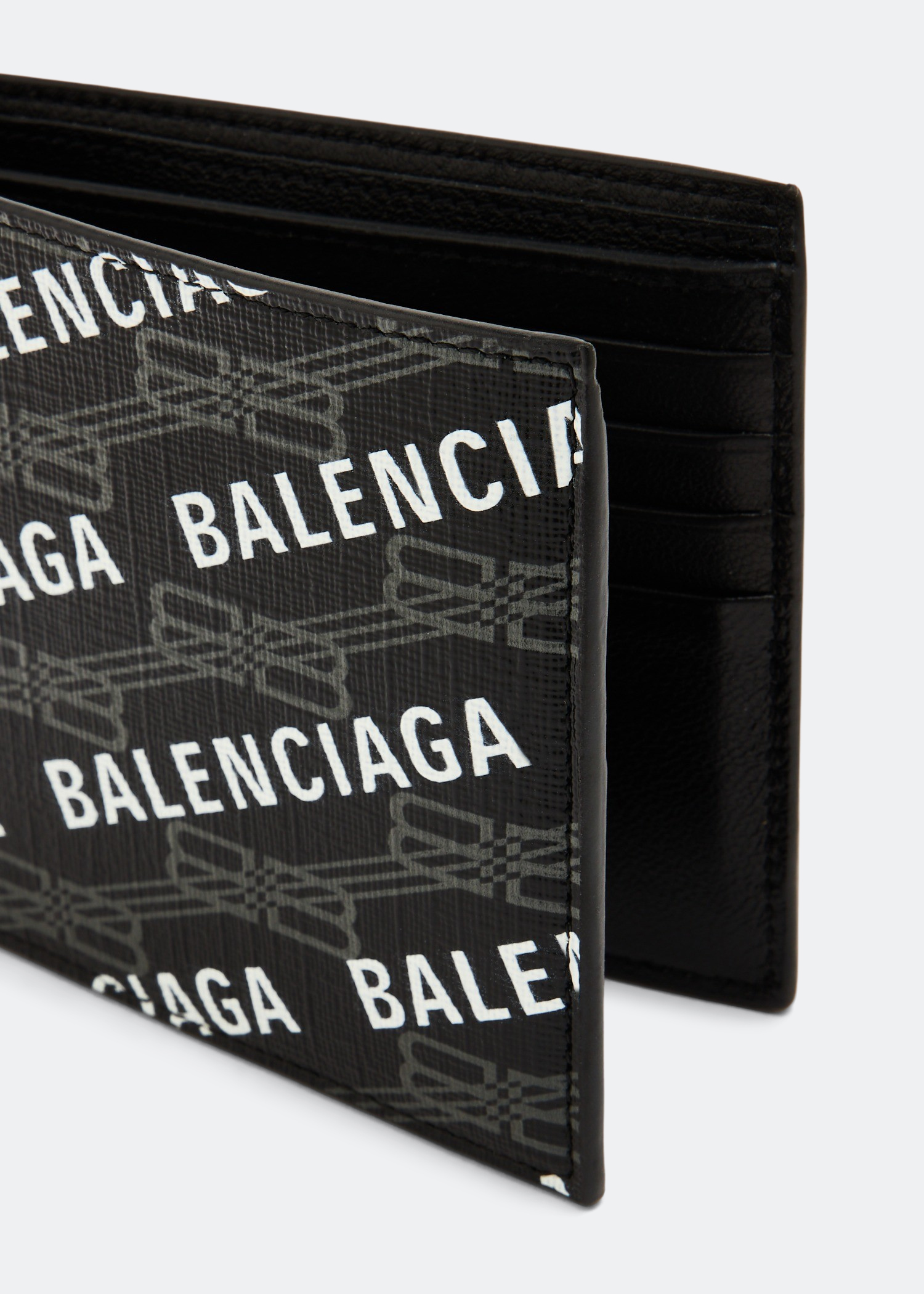 

Cash square folded wallet, Black