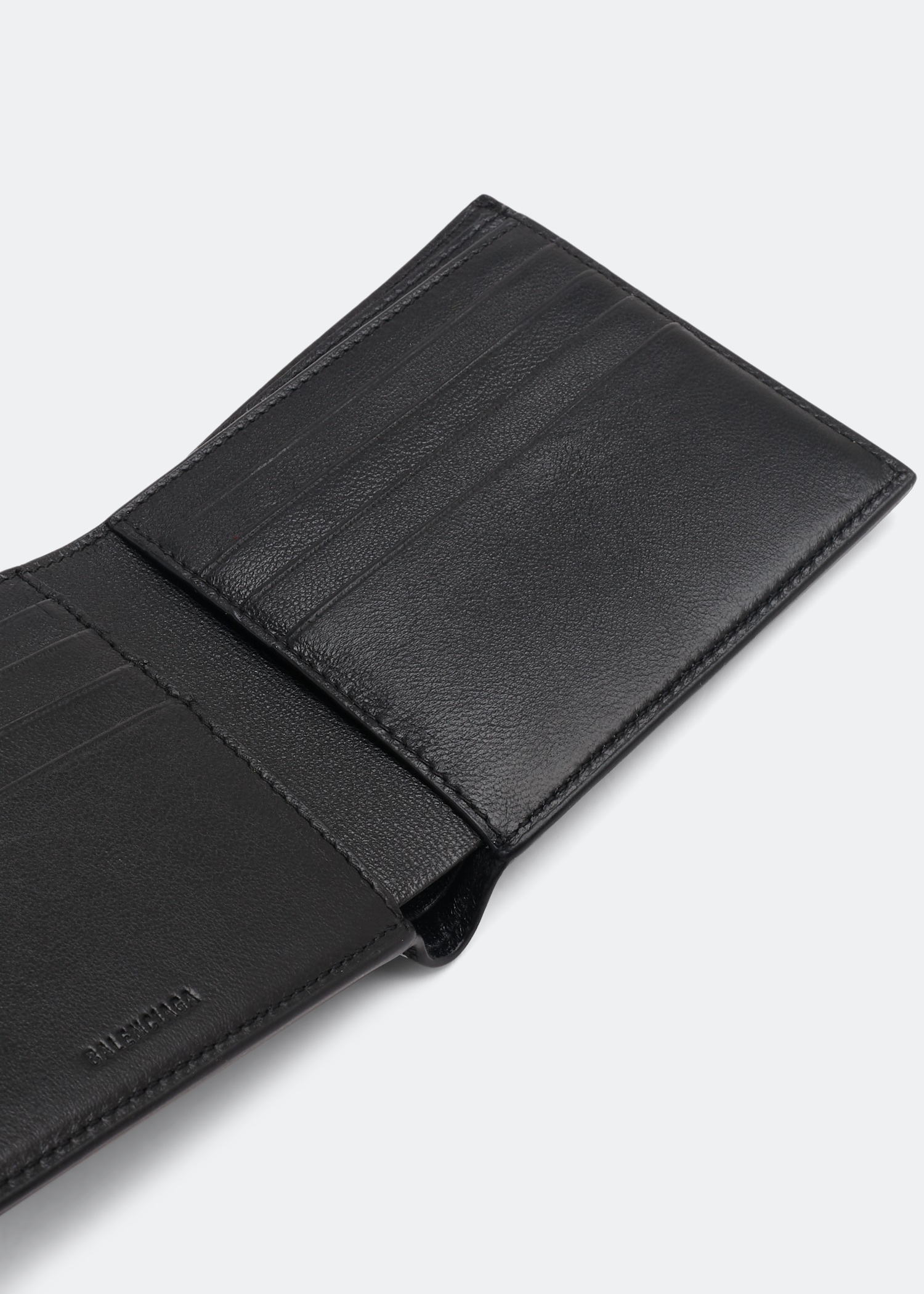 

Cash square folded wallet, Black