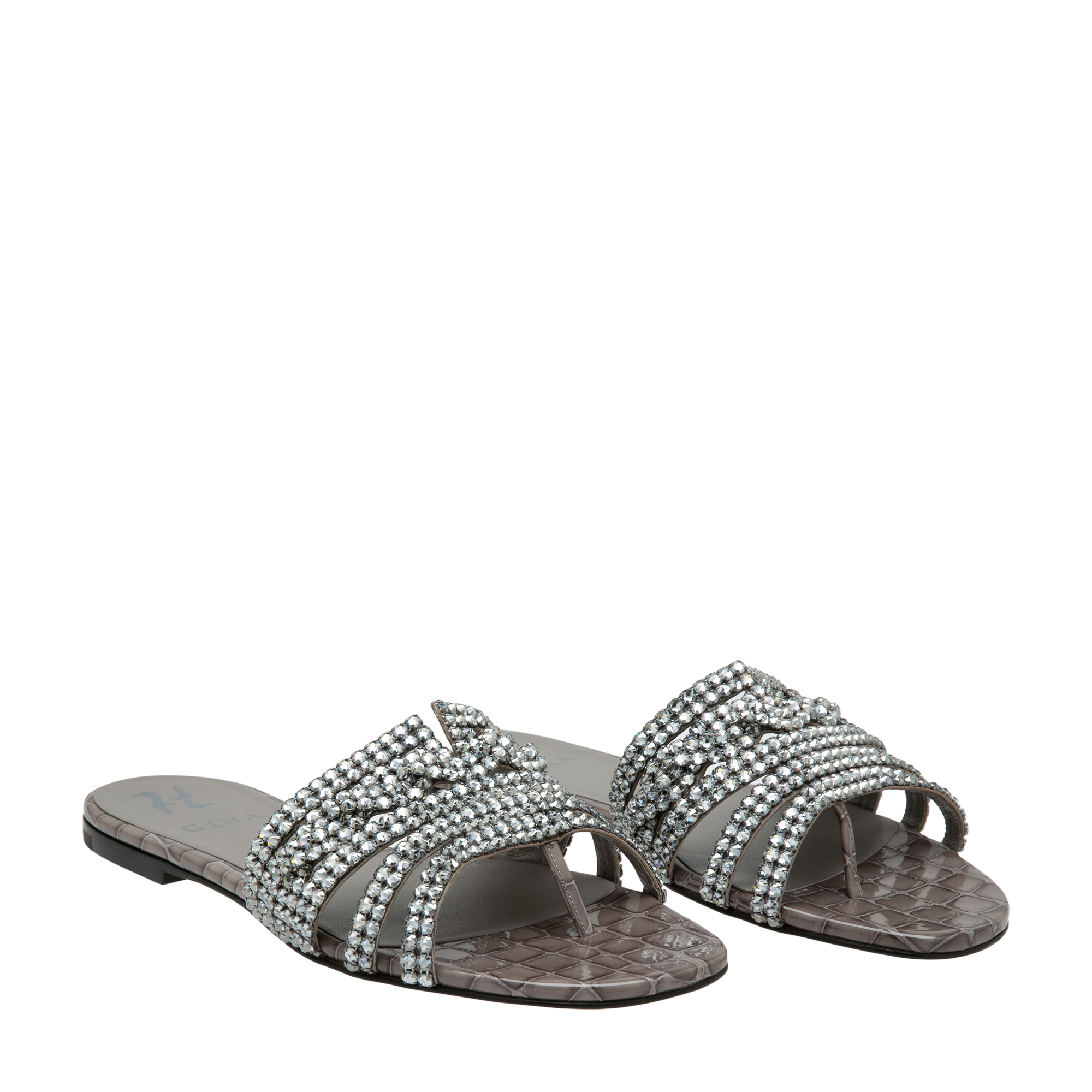 

Loren flat sandals, Grey