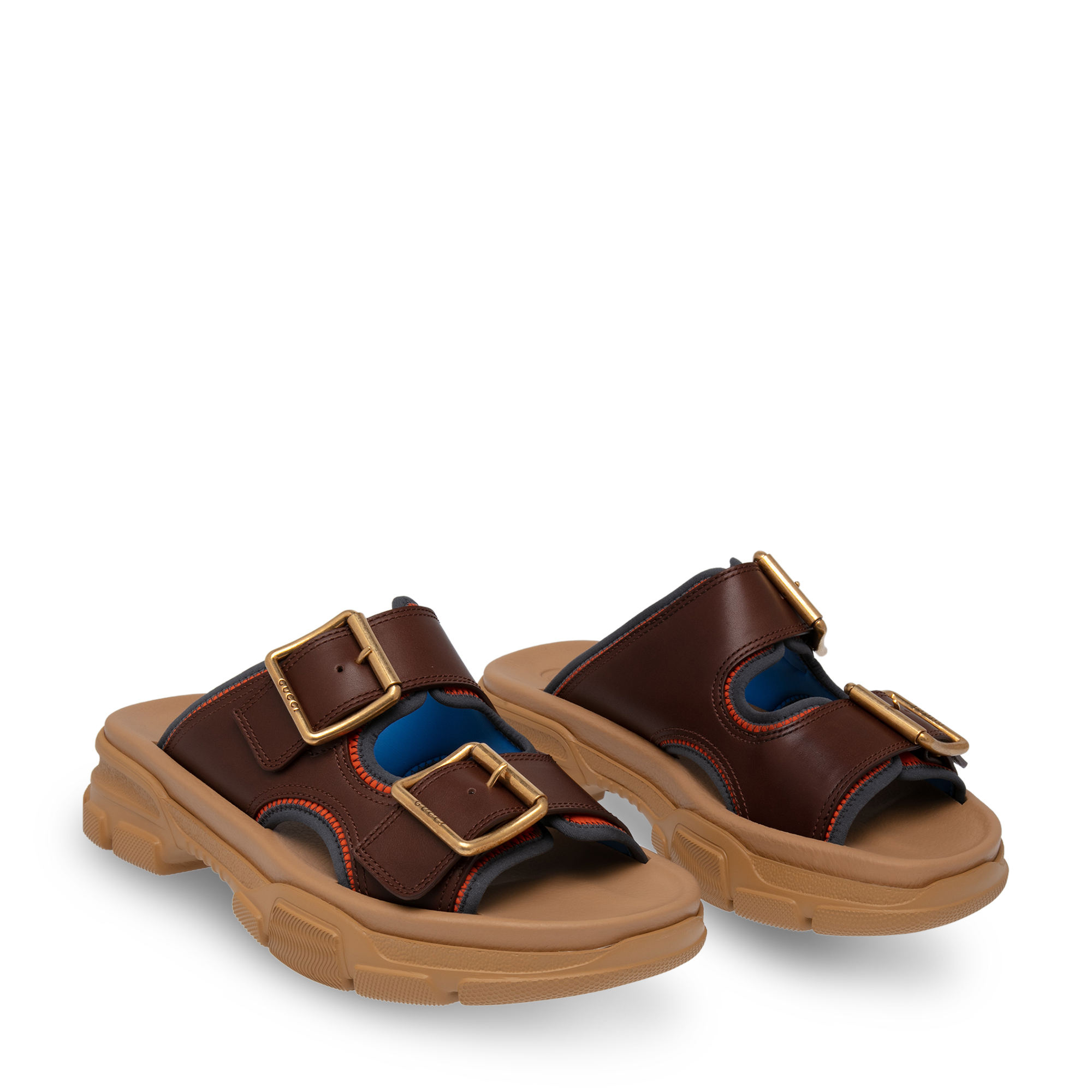 

Leather sandals, Brown