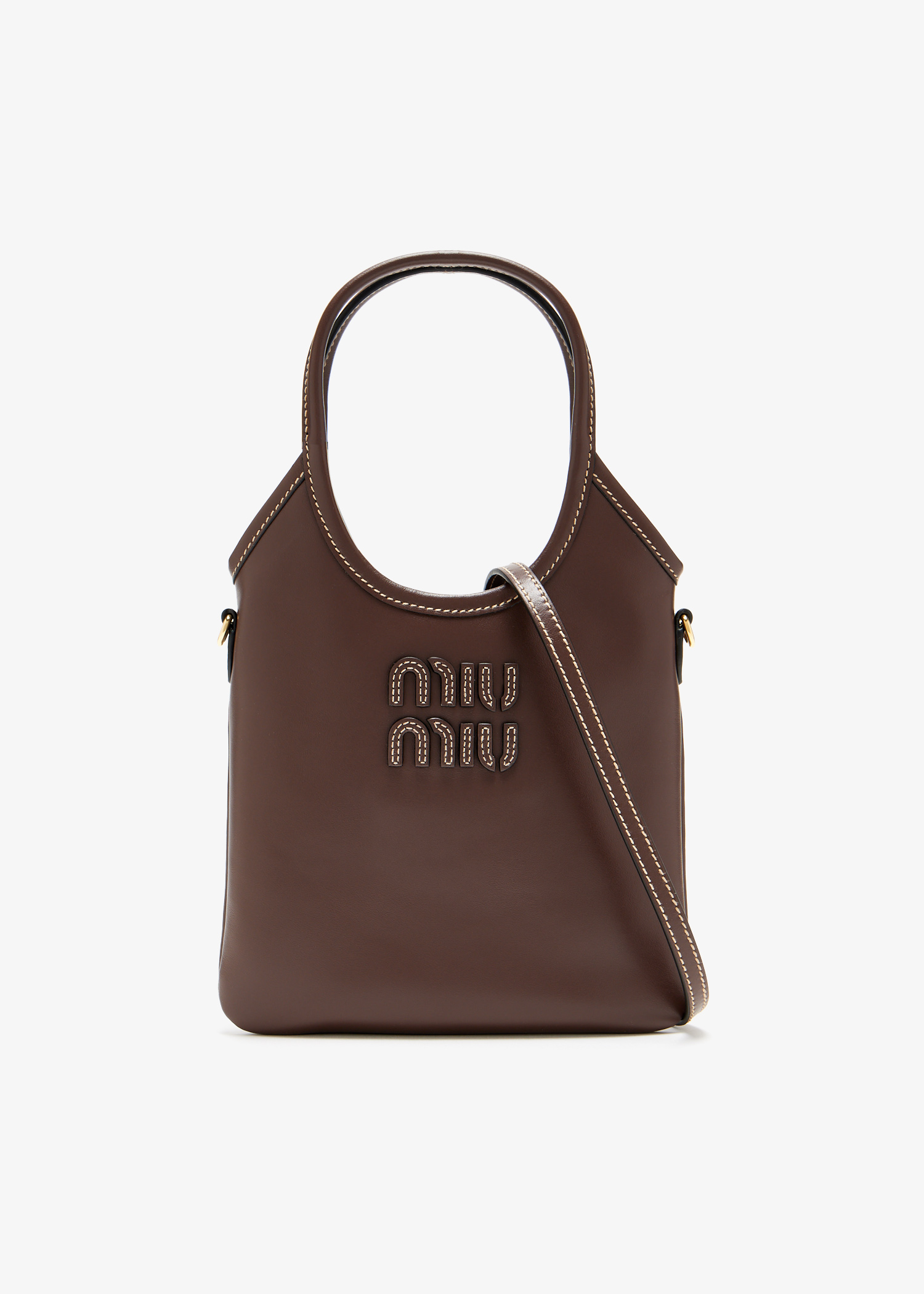 

IVY leather mini handbag, Brown