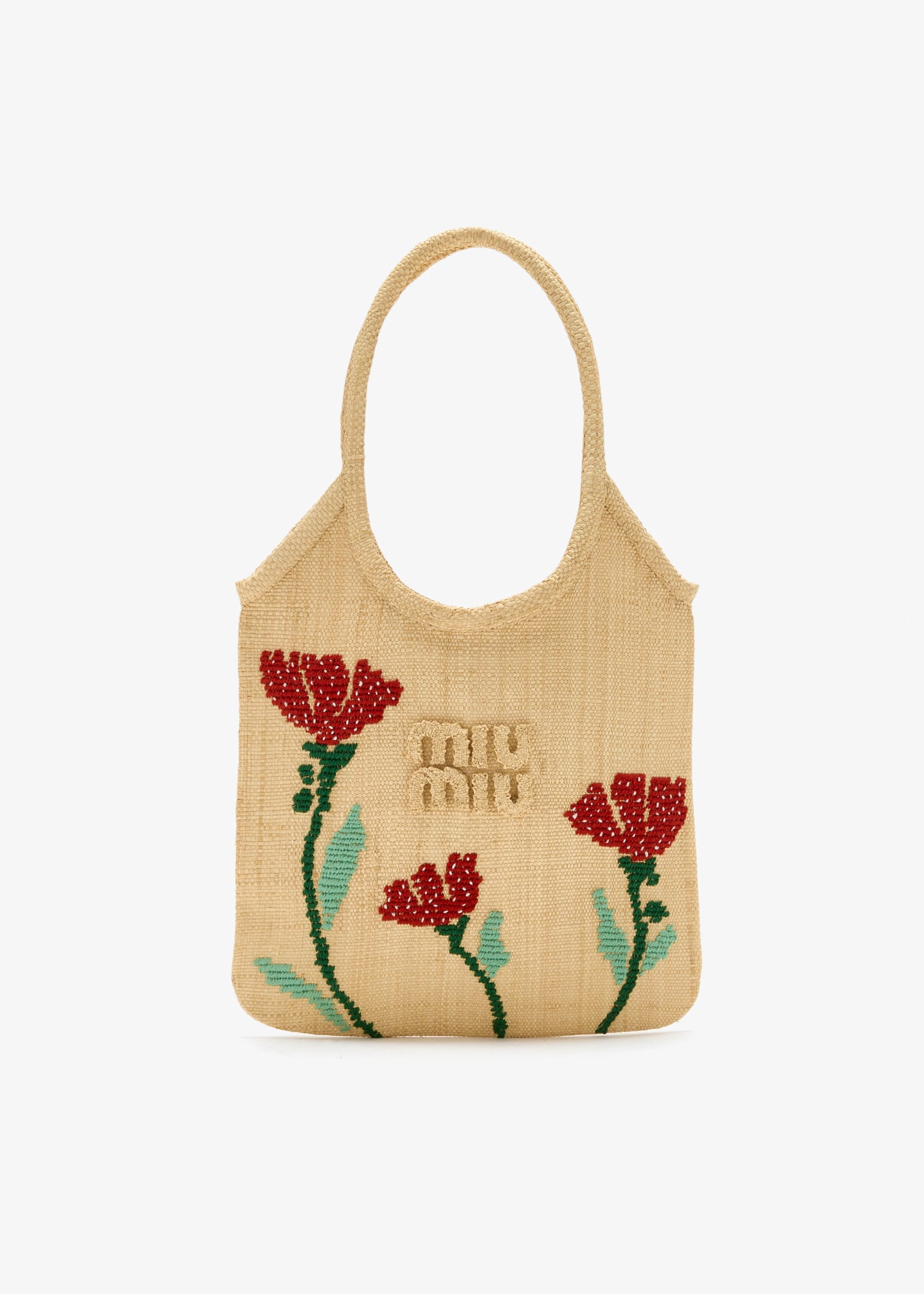 

Ivy raffia handbag, Beige