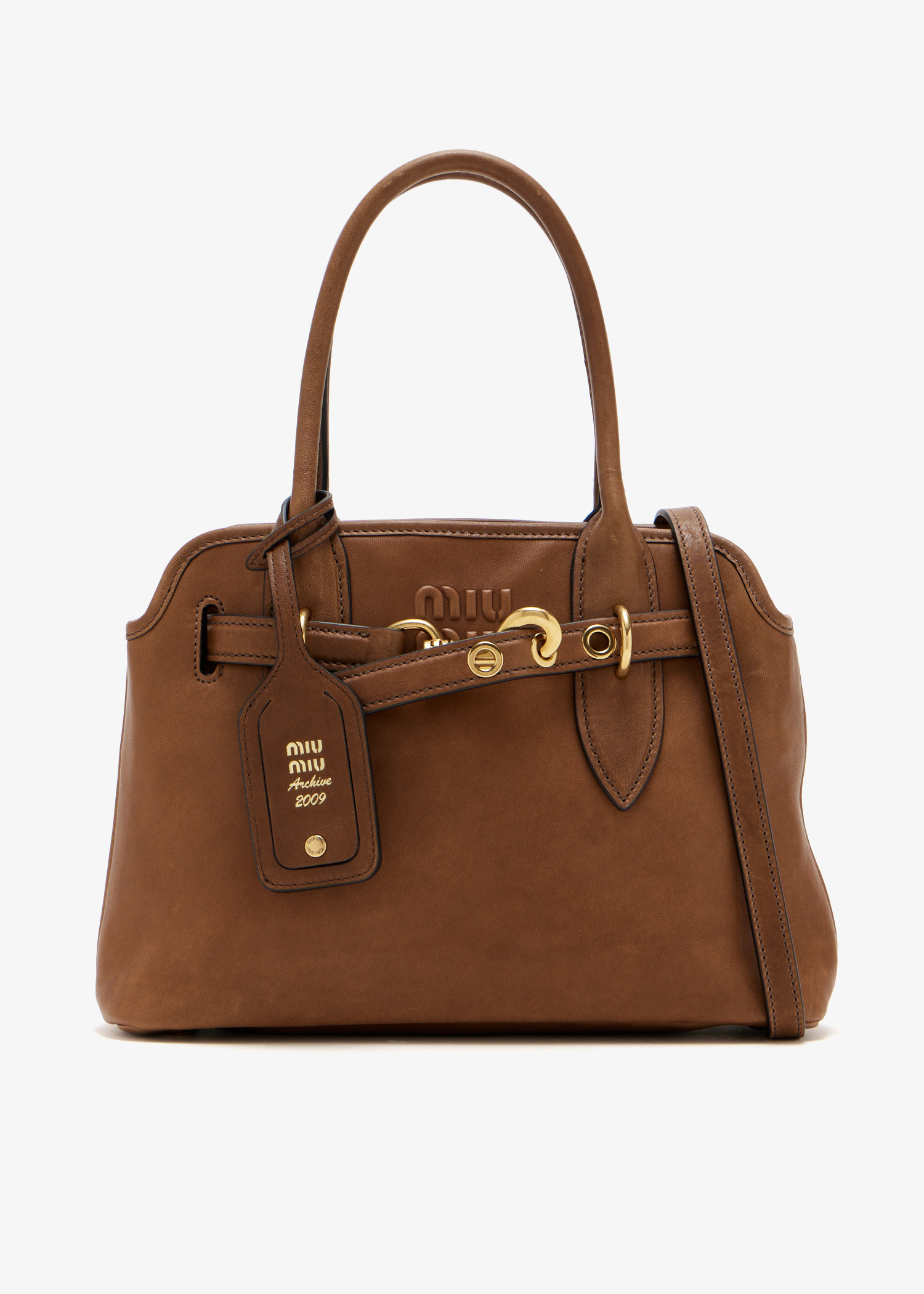 

Aventure nappa leather bag, Brown