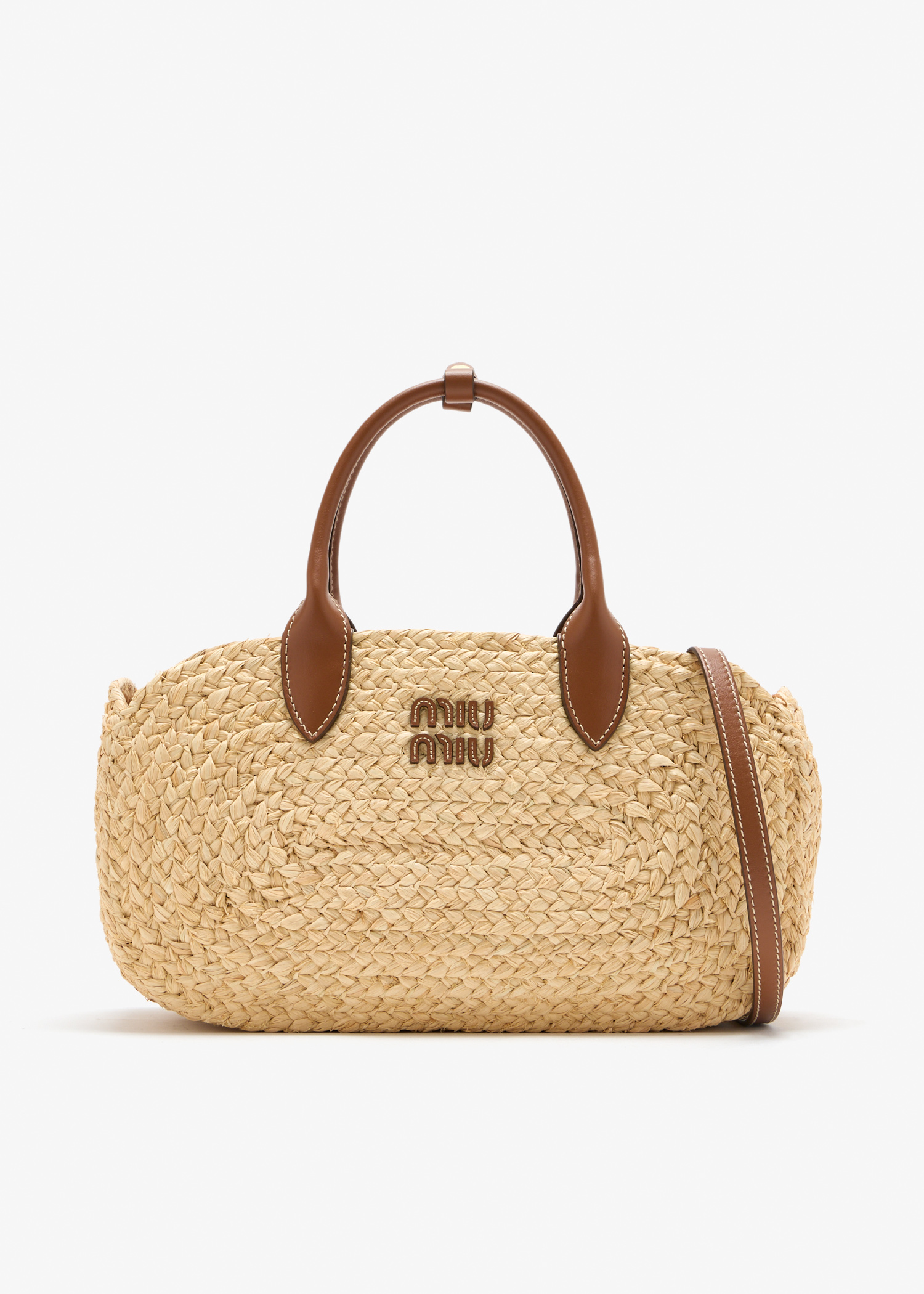 

Raffia handbag, Beige