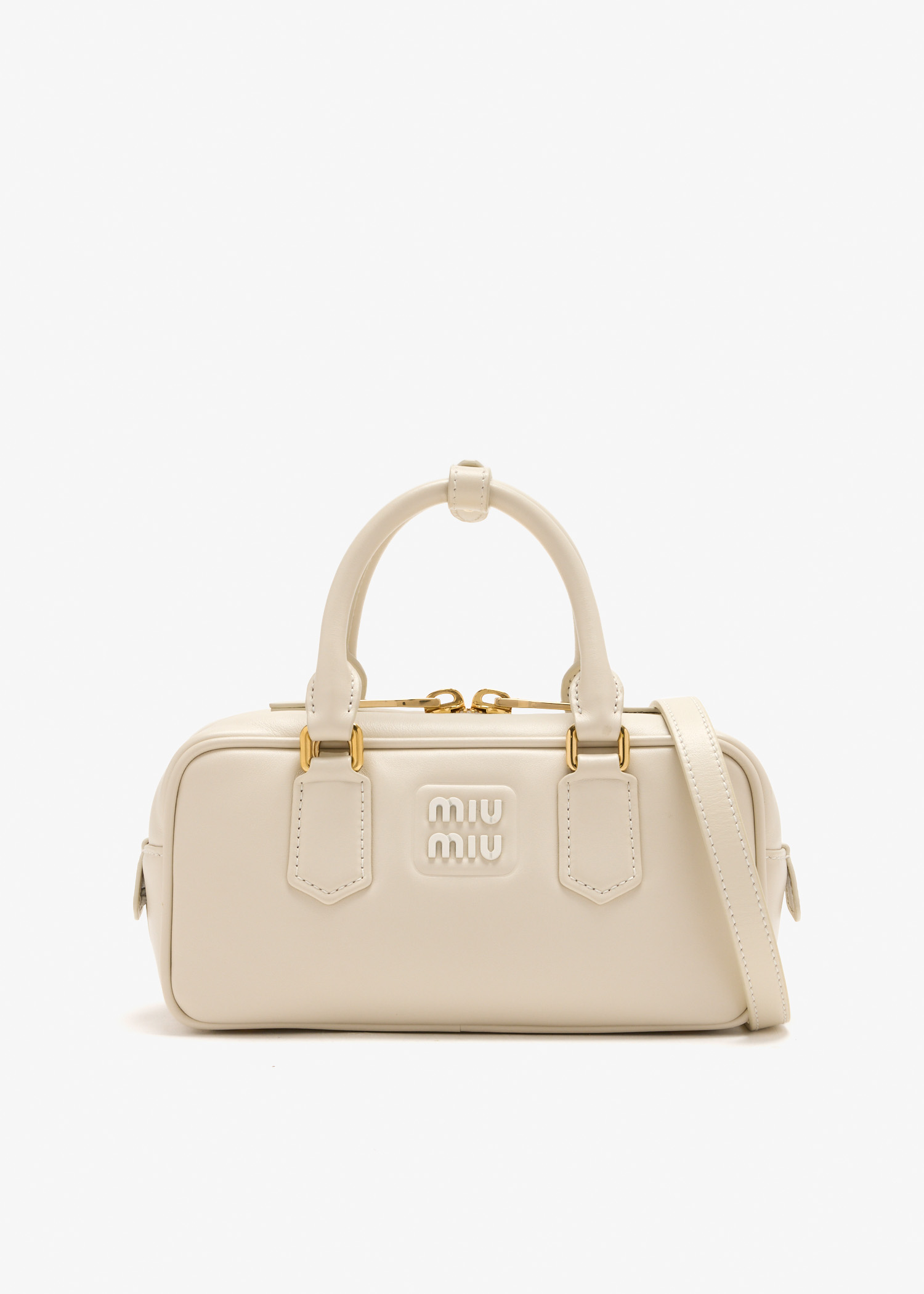 

Arcadie leather bag, White