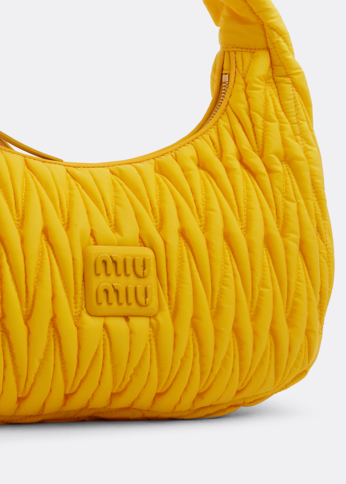 

Wander matelassé nylon bag, Yellow