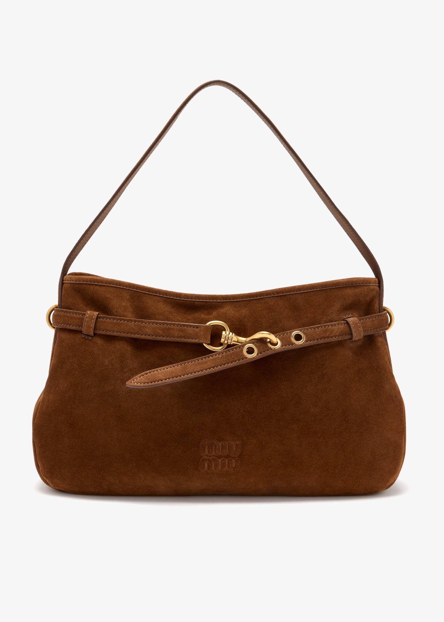 

Aventure medium suede bag, Brown