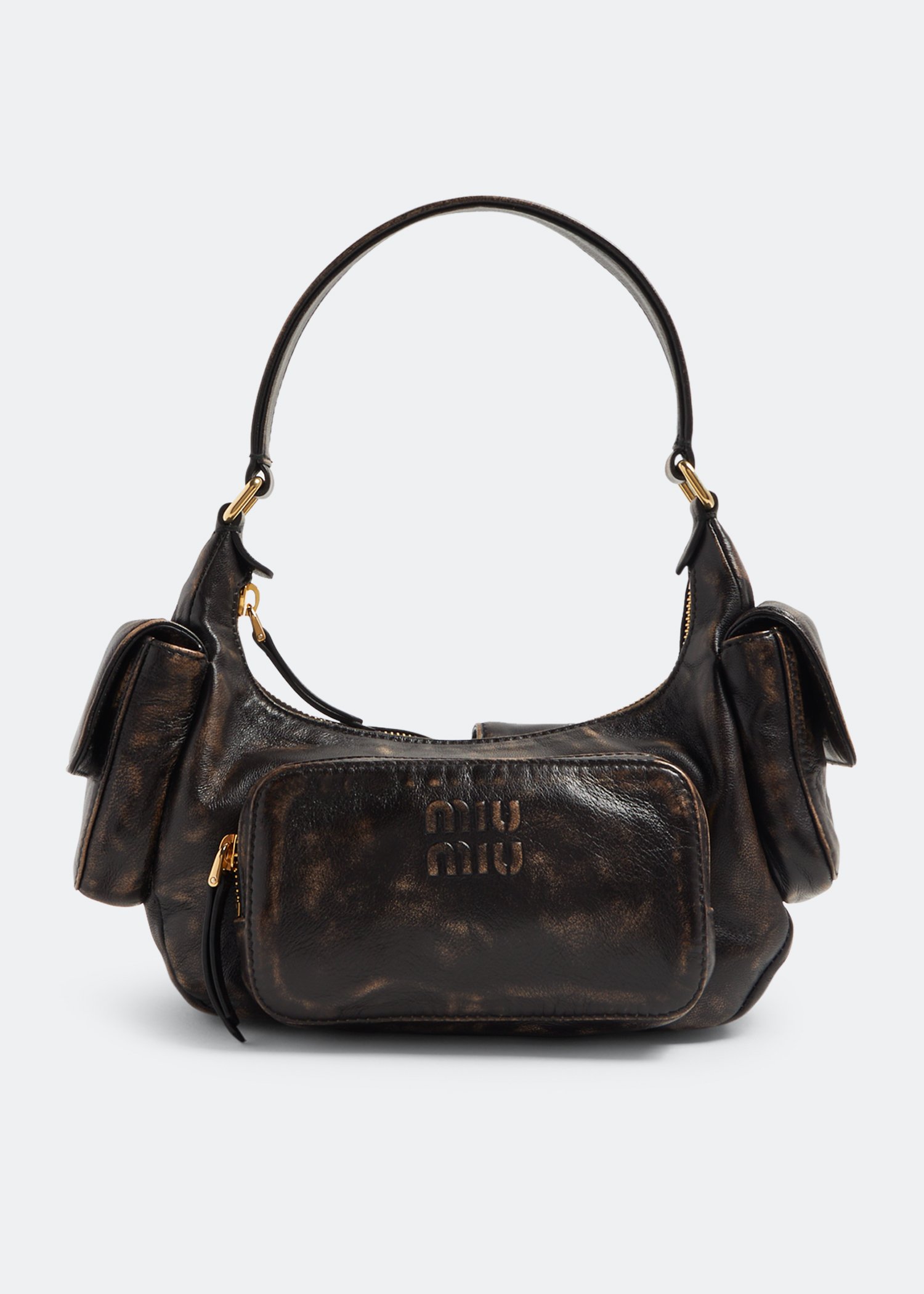 

Leather Pocket bag, Brown