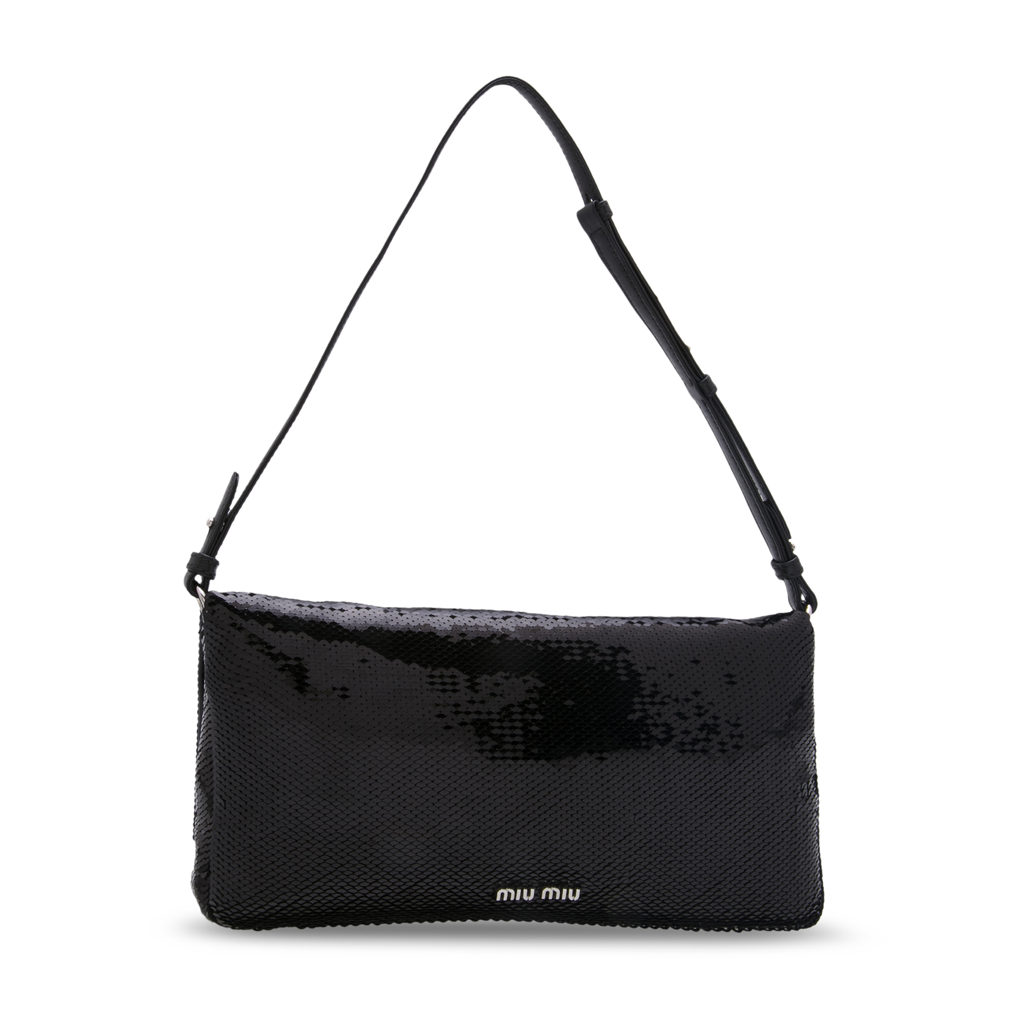 

Crystal shoulder bag, Black