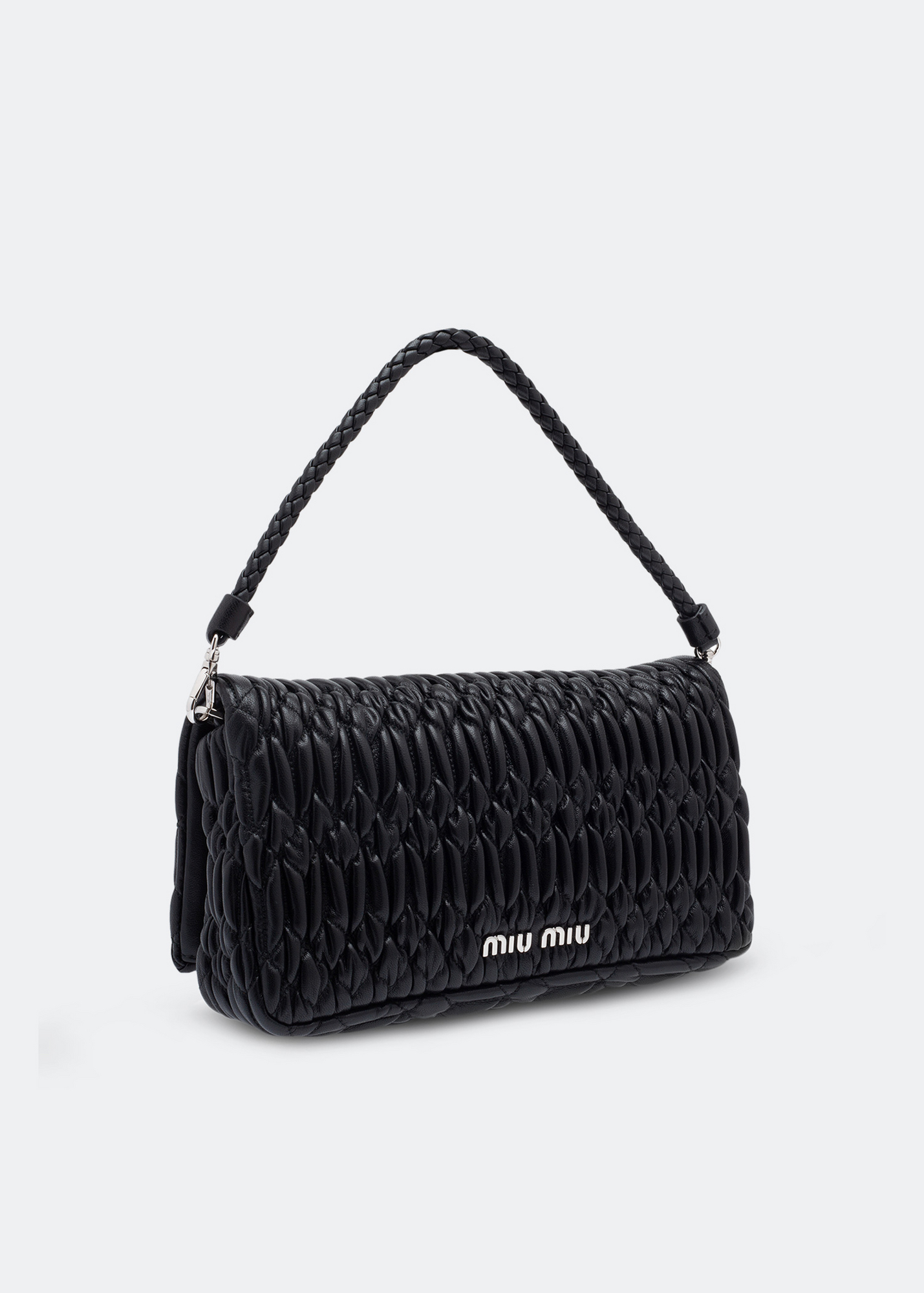 

Embroidered shoulder bag, Black
